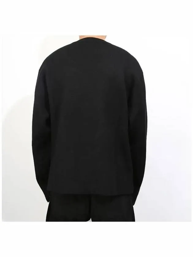 Balenciaga Language Logo Wool Knit Top Black