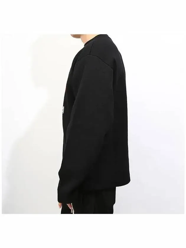 Balenciaga Language Logo Wool Knit Top Black
