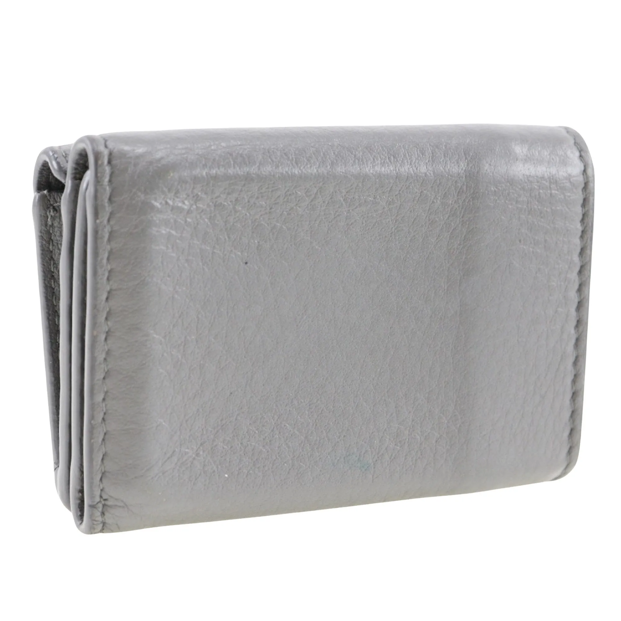 Balenciaga Papier Grey Leather Accessories