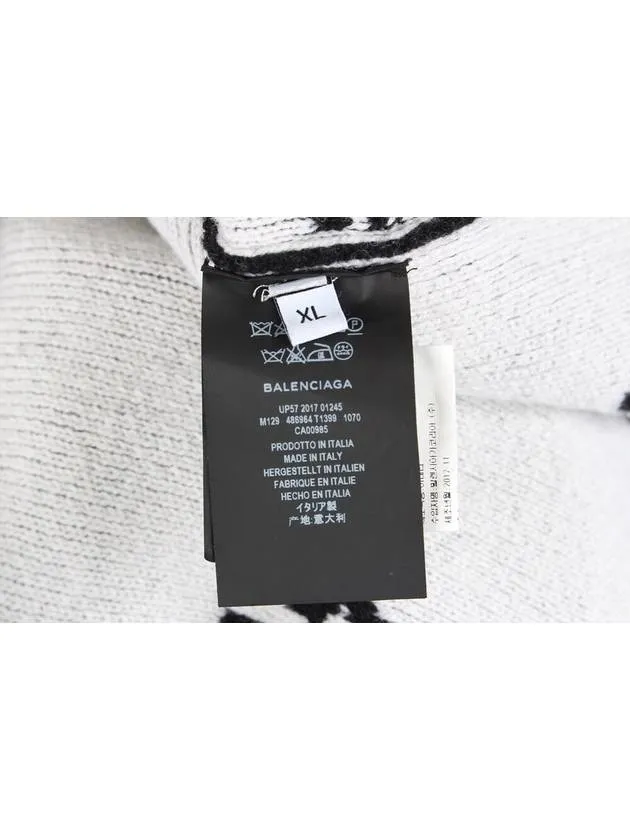 Balenciaga Paris multi logo knit XL
