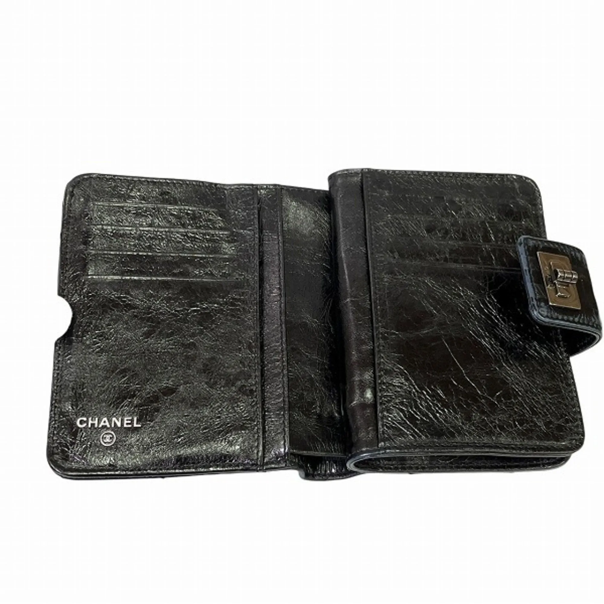 Chanel 2.55 Black Leather Accessories