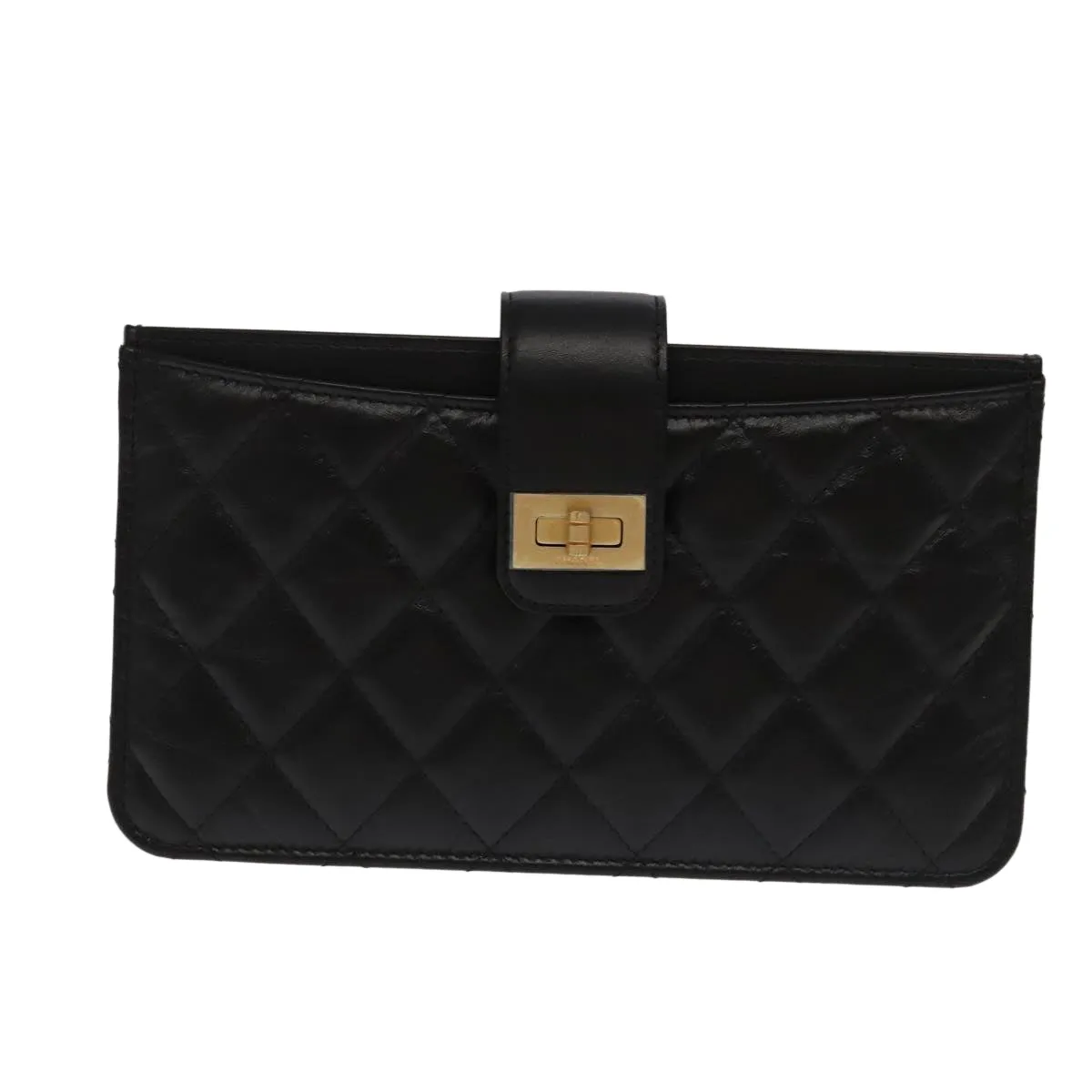 Chanel 2.55 Black Leather Accessories