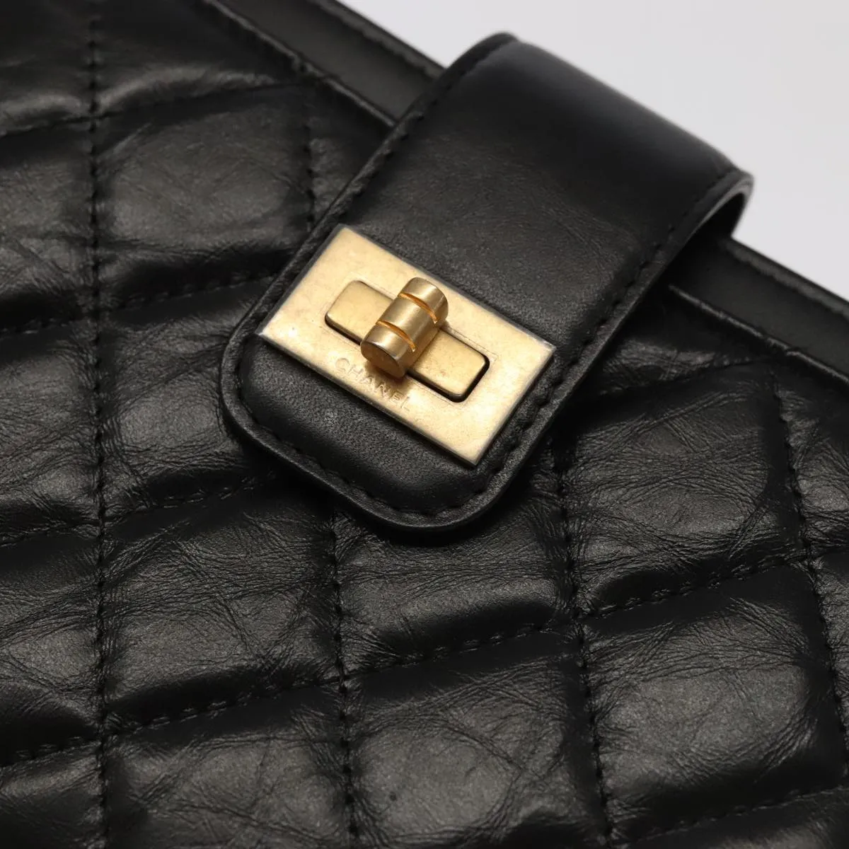 Chanel 2.55 Black Leather Accessories