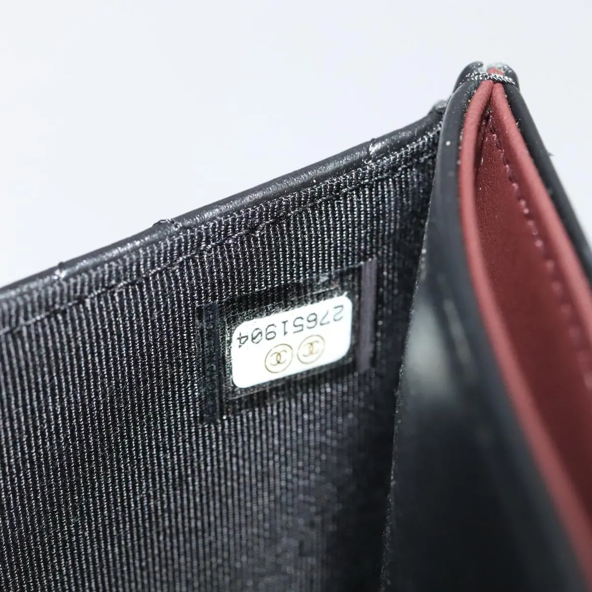 Chanel 2.55 Black Leather Accessories