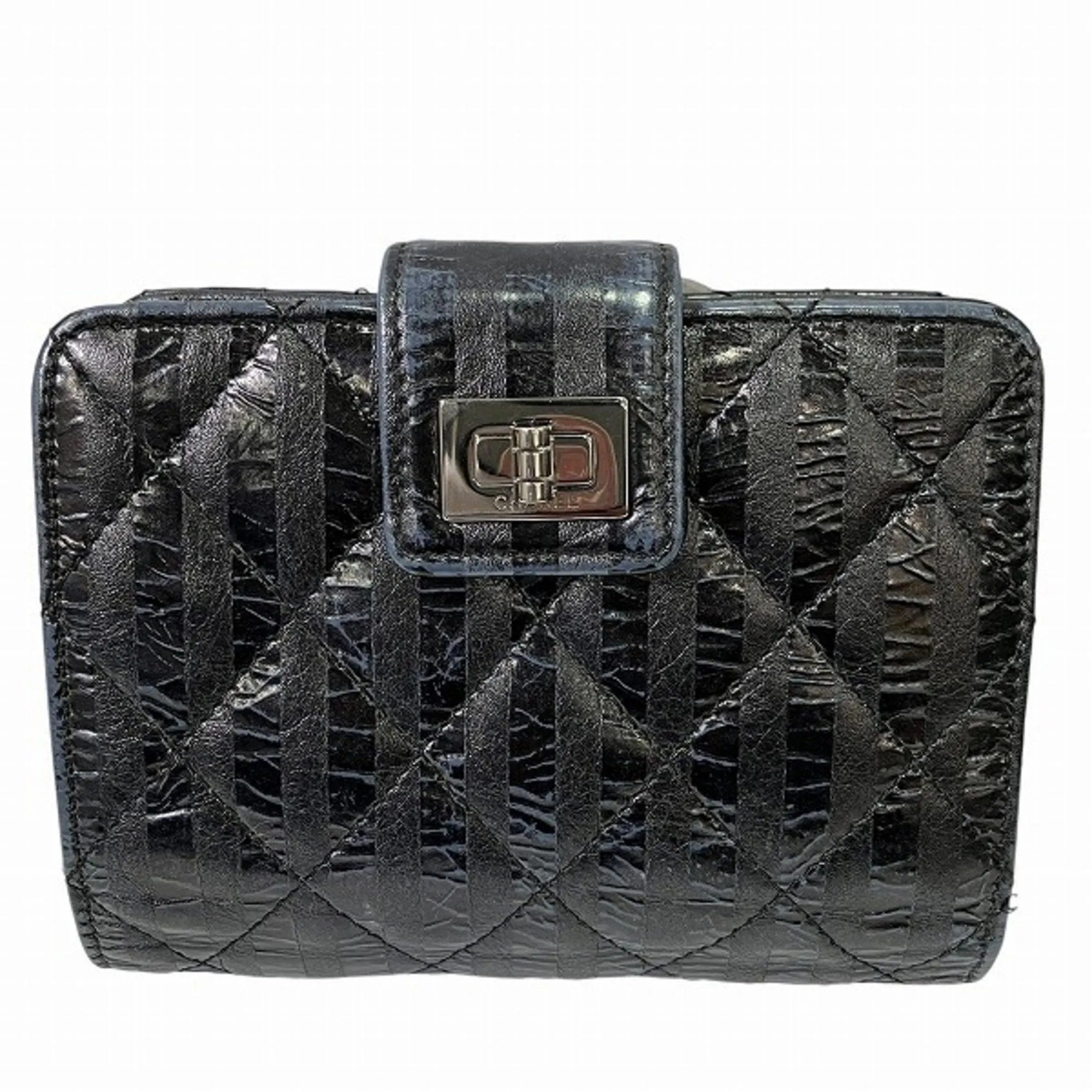 Chanel 2.55 Black Leather Accessories