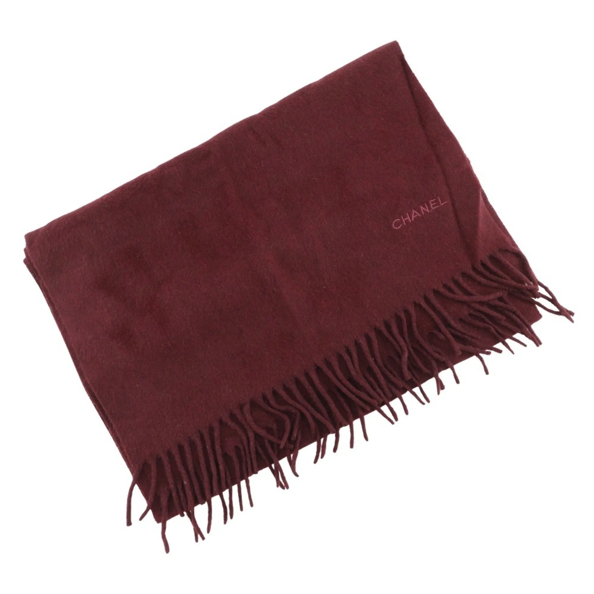 Chanel - Burgundy Cashmere Accessories