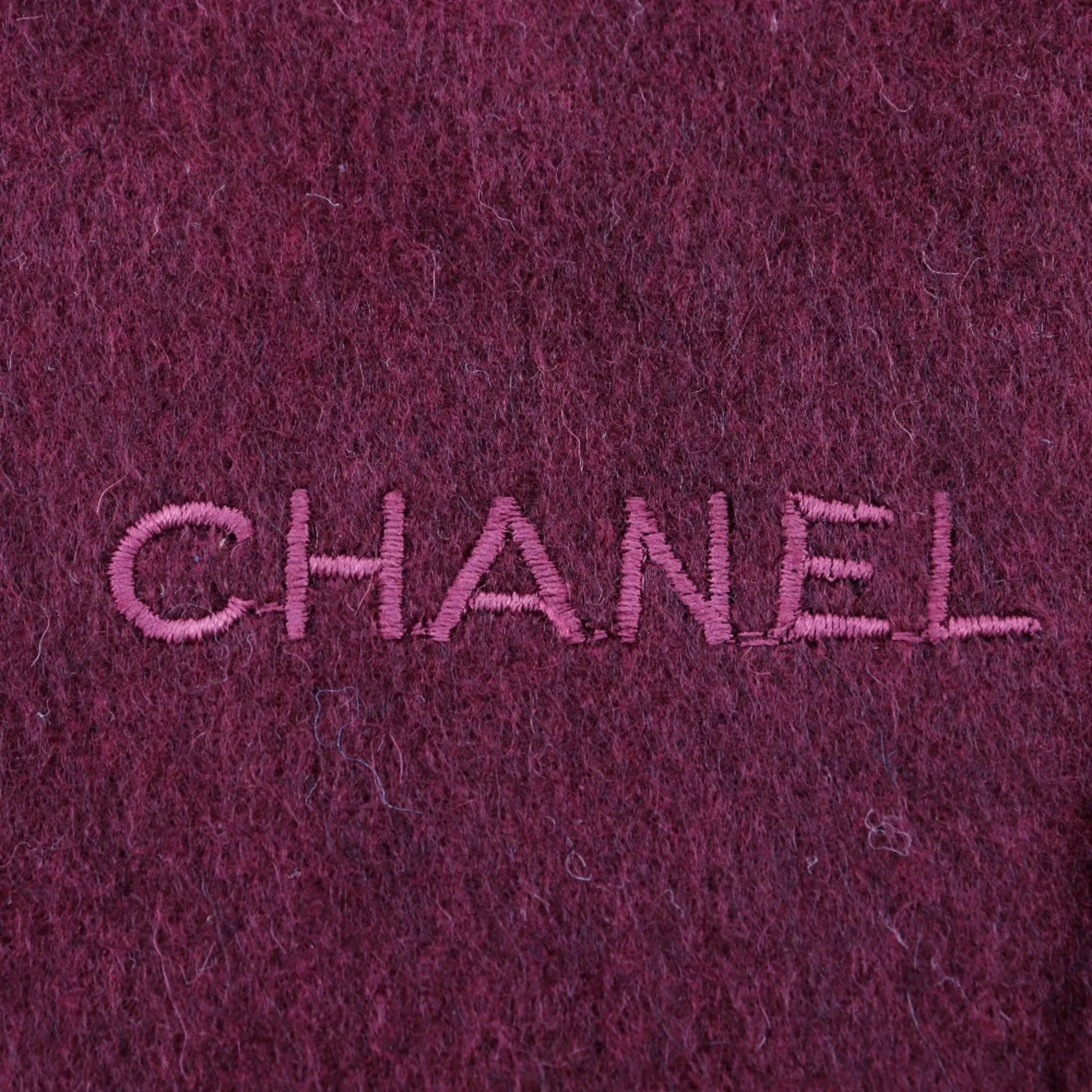 Chanel - Burgundy Cashmere Accessories