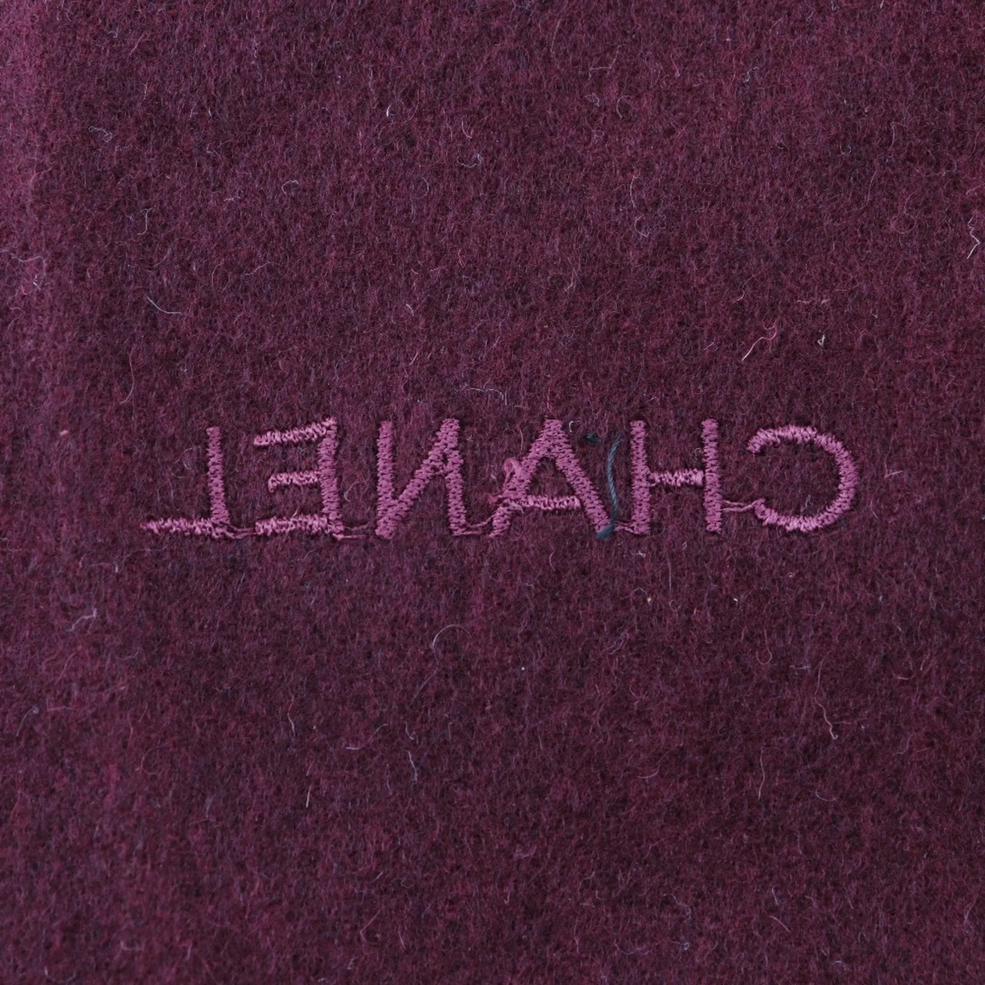 Chanel - Burgundy Cashmere Accessories
