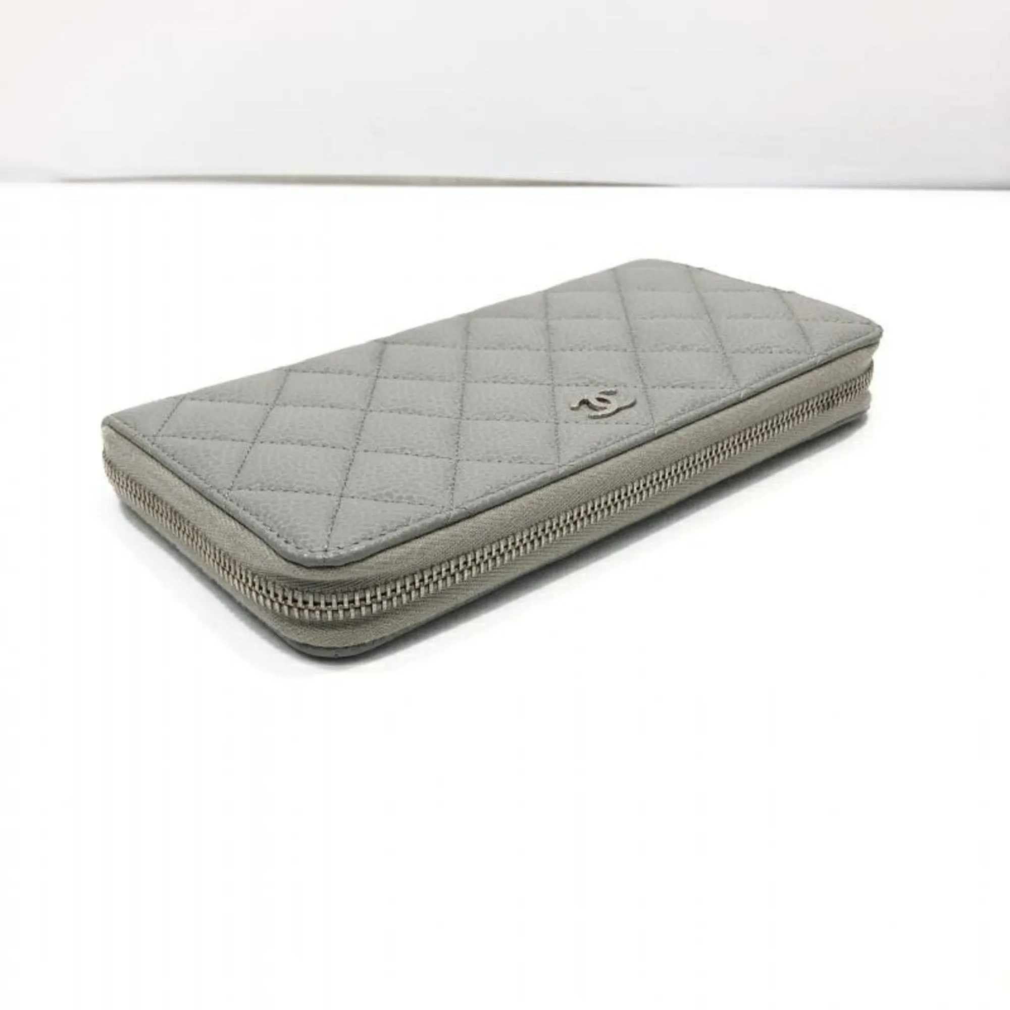 Chanel Matelass Grey Leather Accessories
