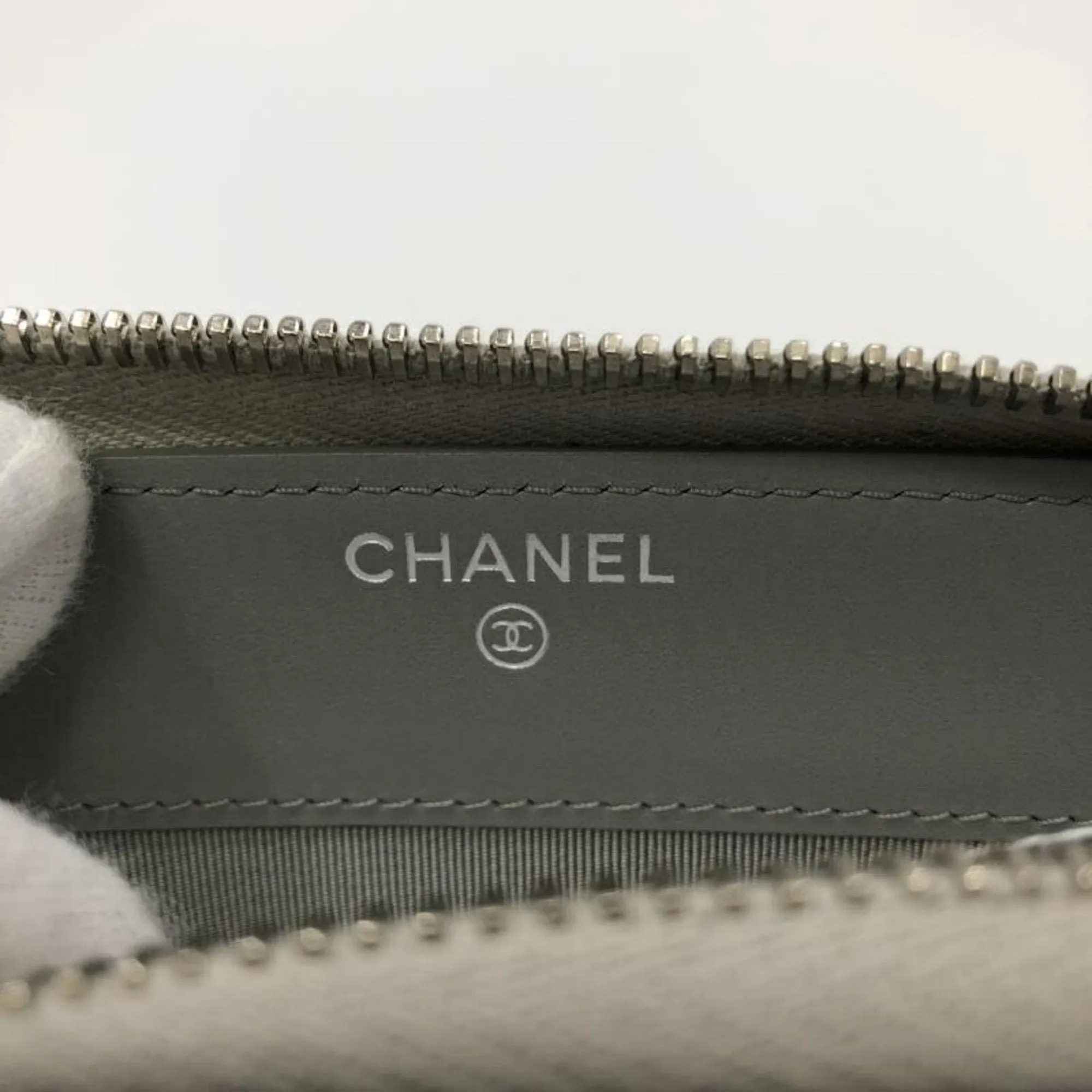 Chanel Matelass Grey Leather Accessories