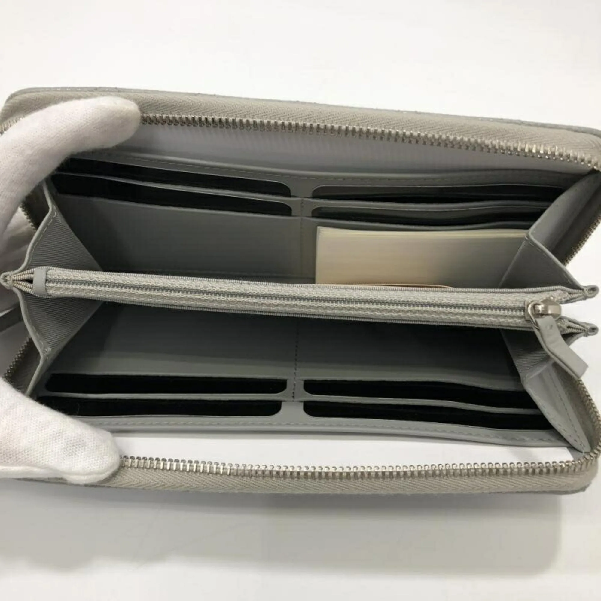 Chanel Matelass Grey Leather Accessories