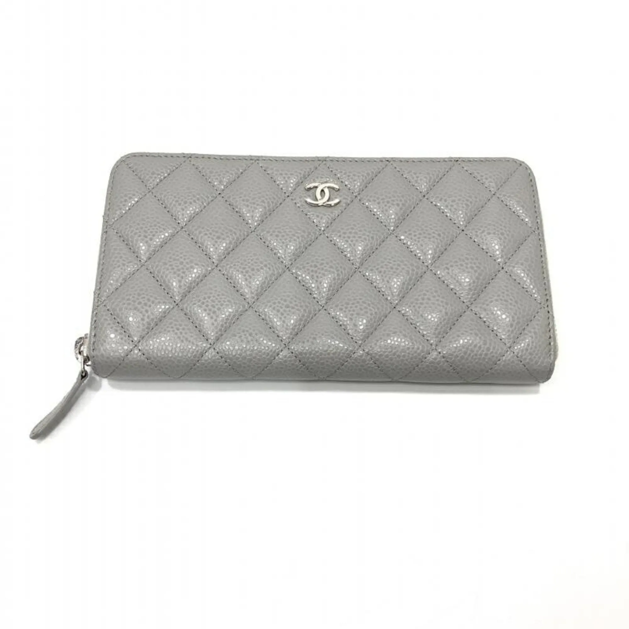 Chanel Matelass Grey Leather Accessories