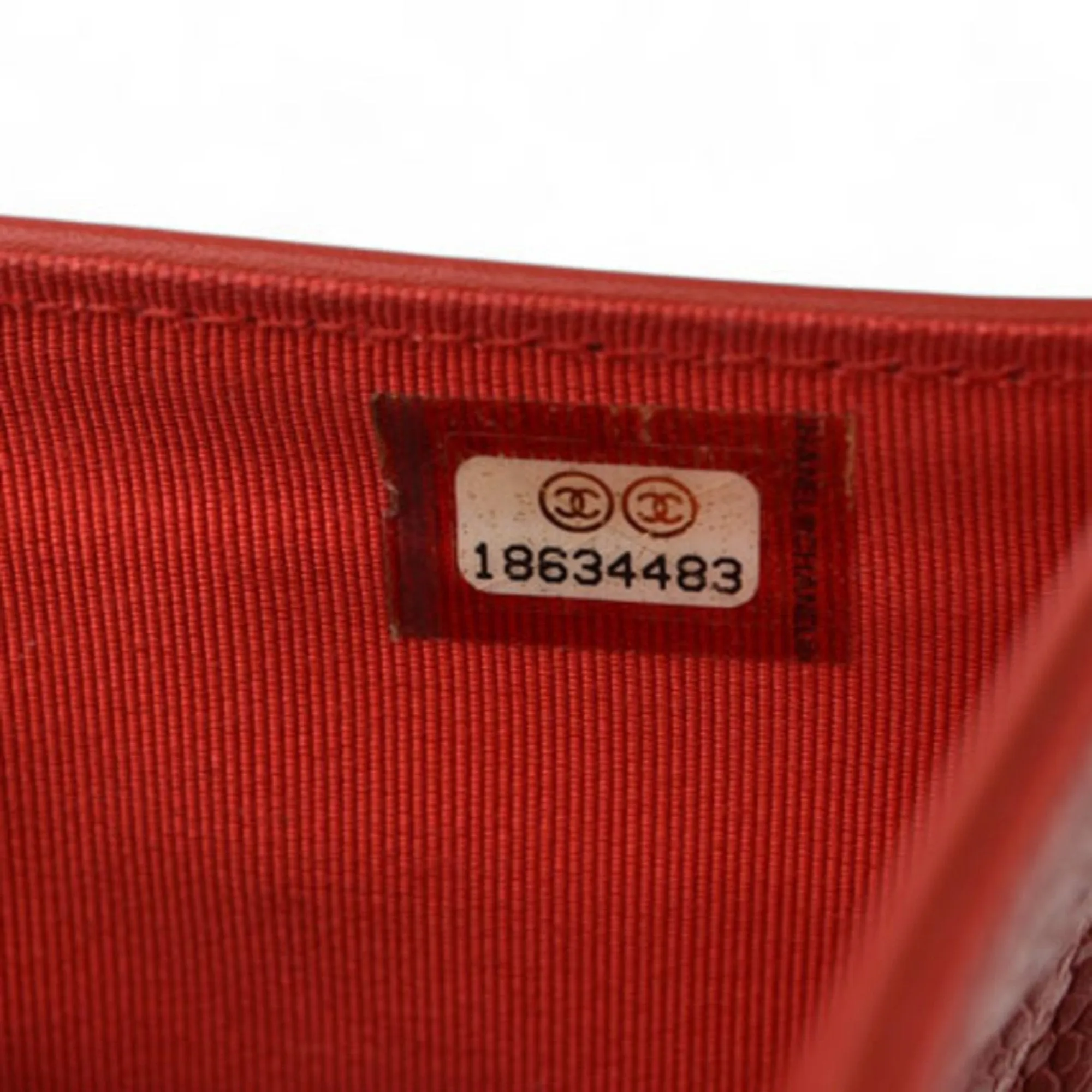 Chanel Matelass Red Leather Accessories
