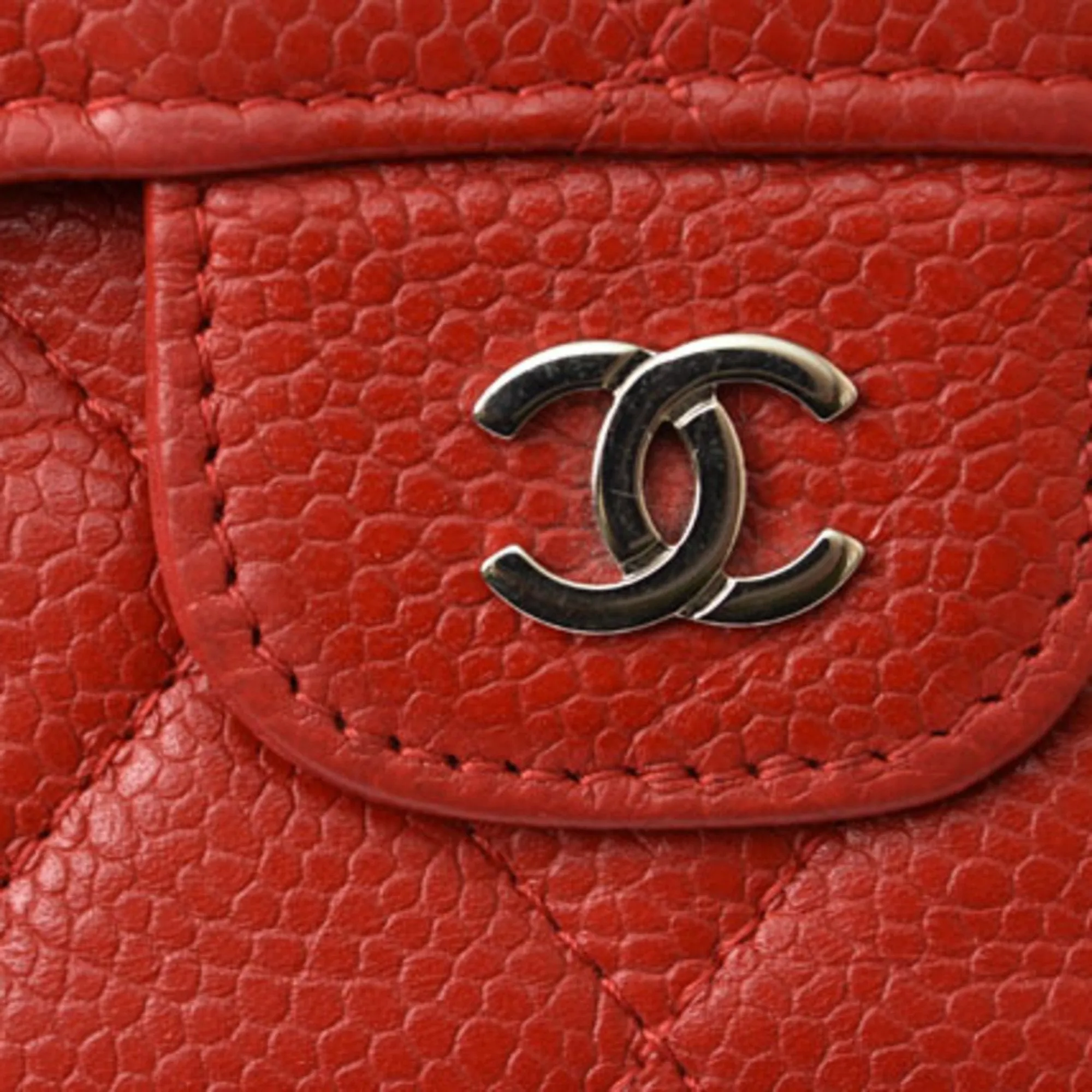 Chanel Matelass Red Leather Accessories