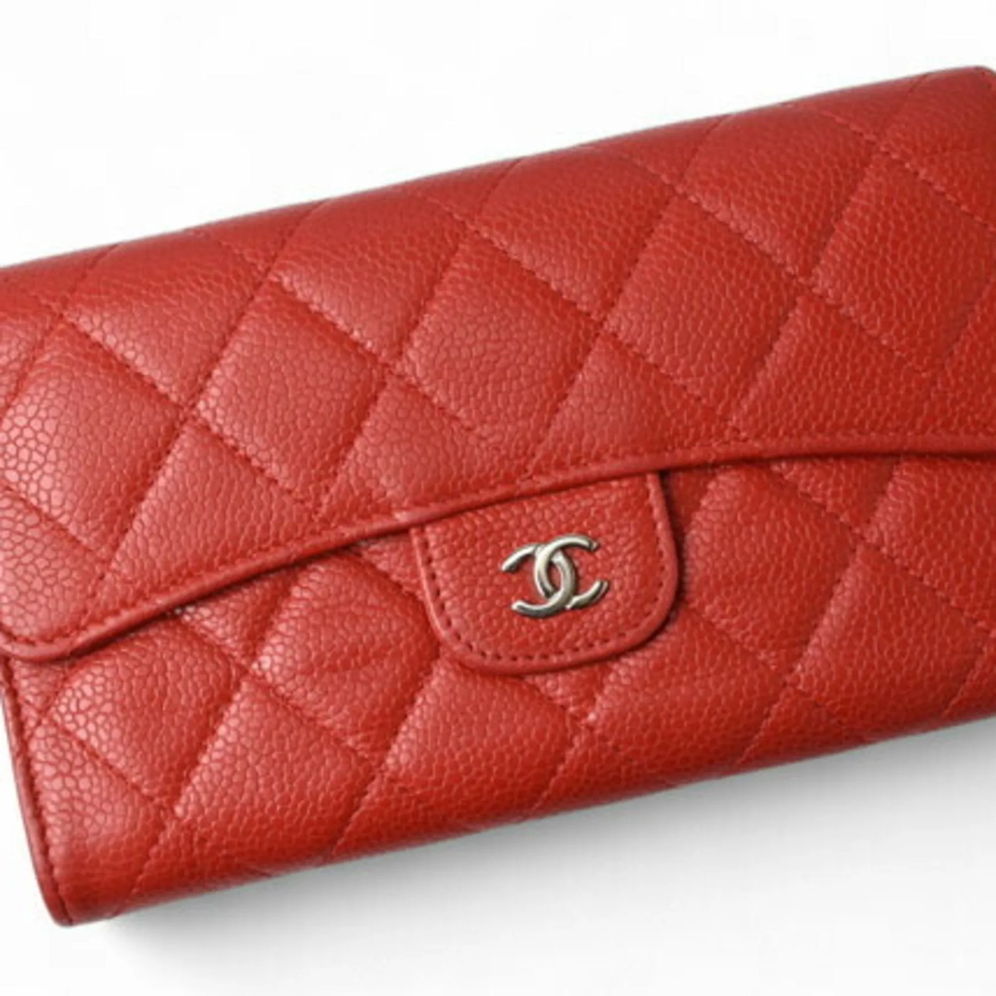 Chanel Matelass Red Leather Accessories