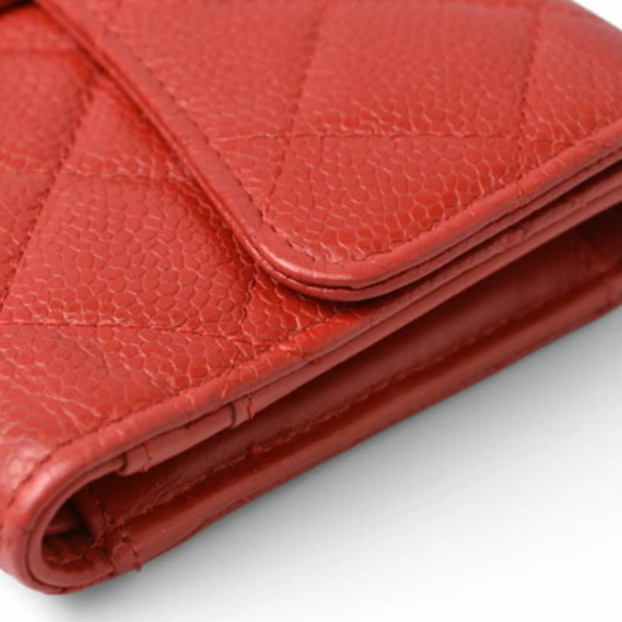 Chanel Matelass Red Leather Accessories