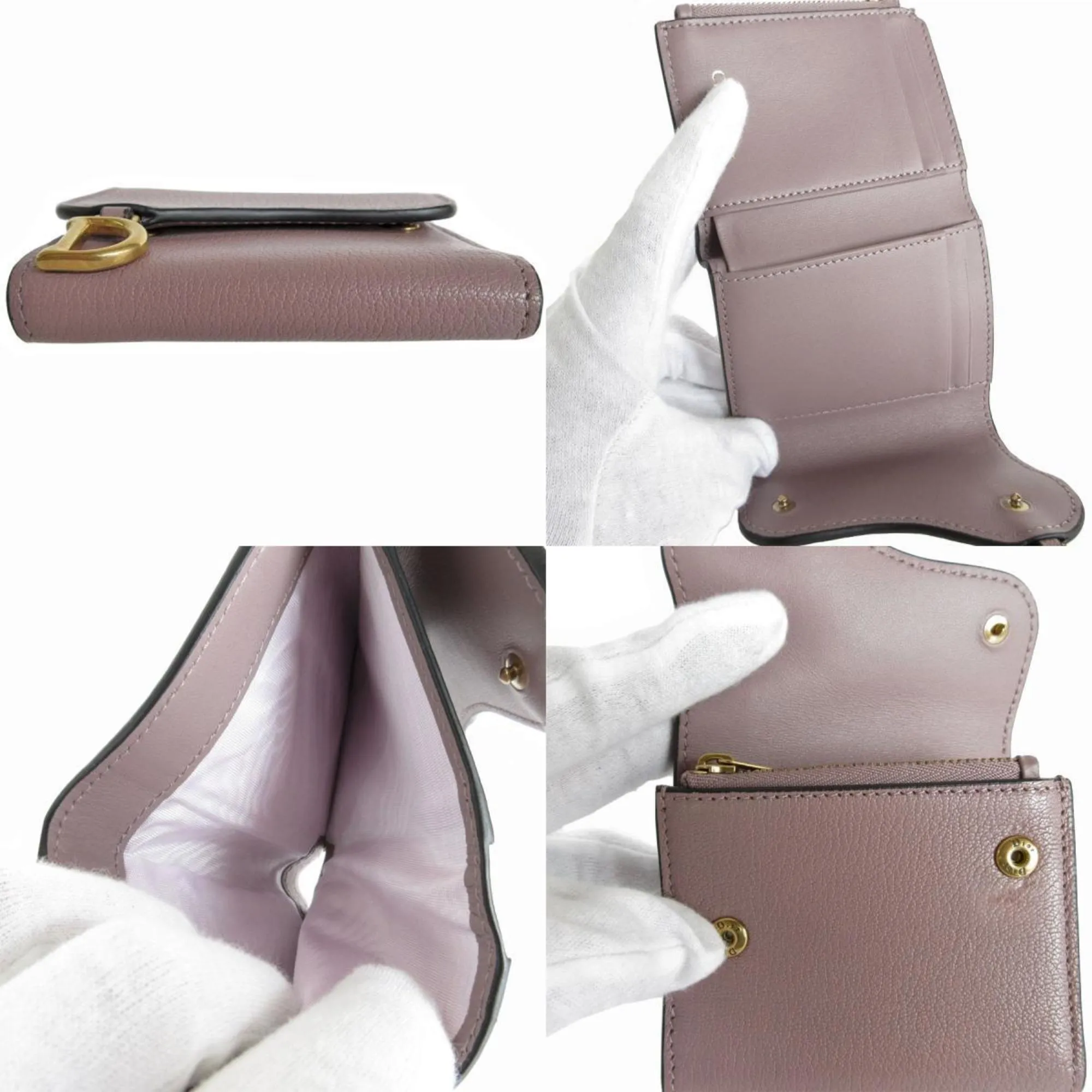 Dior Saddle Purple Leather Accessories