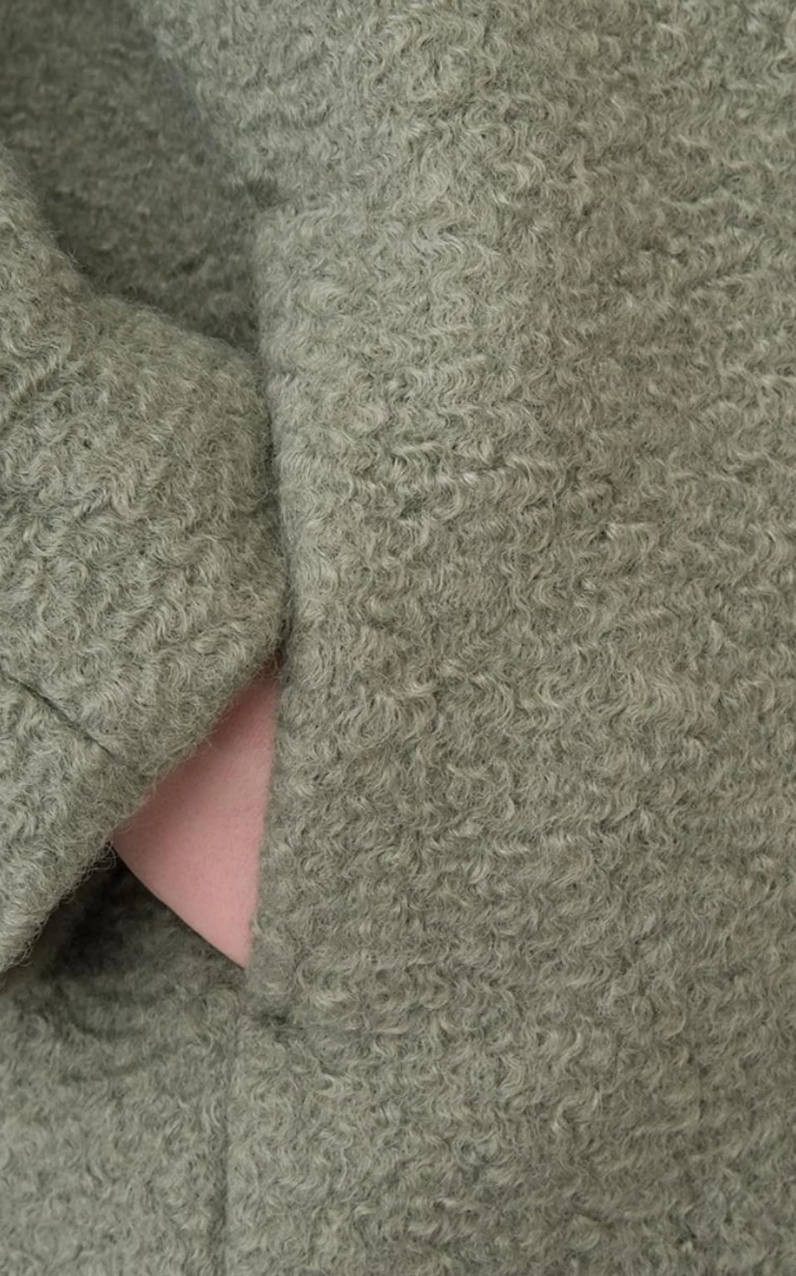 Double-breasted Celadon Green Coat