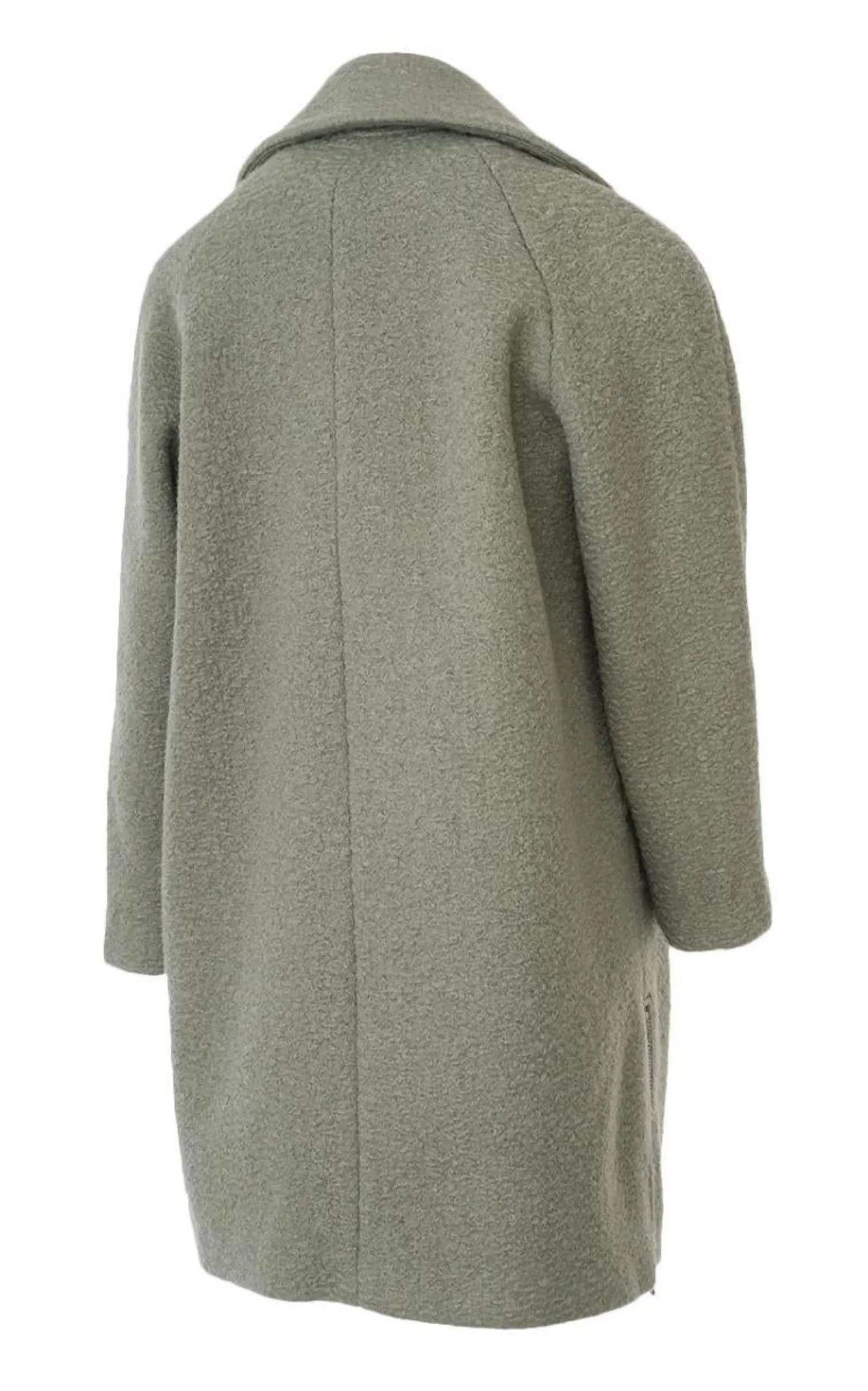 Double-breasted Celadon Green Coat