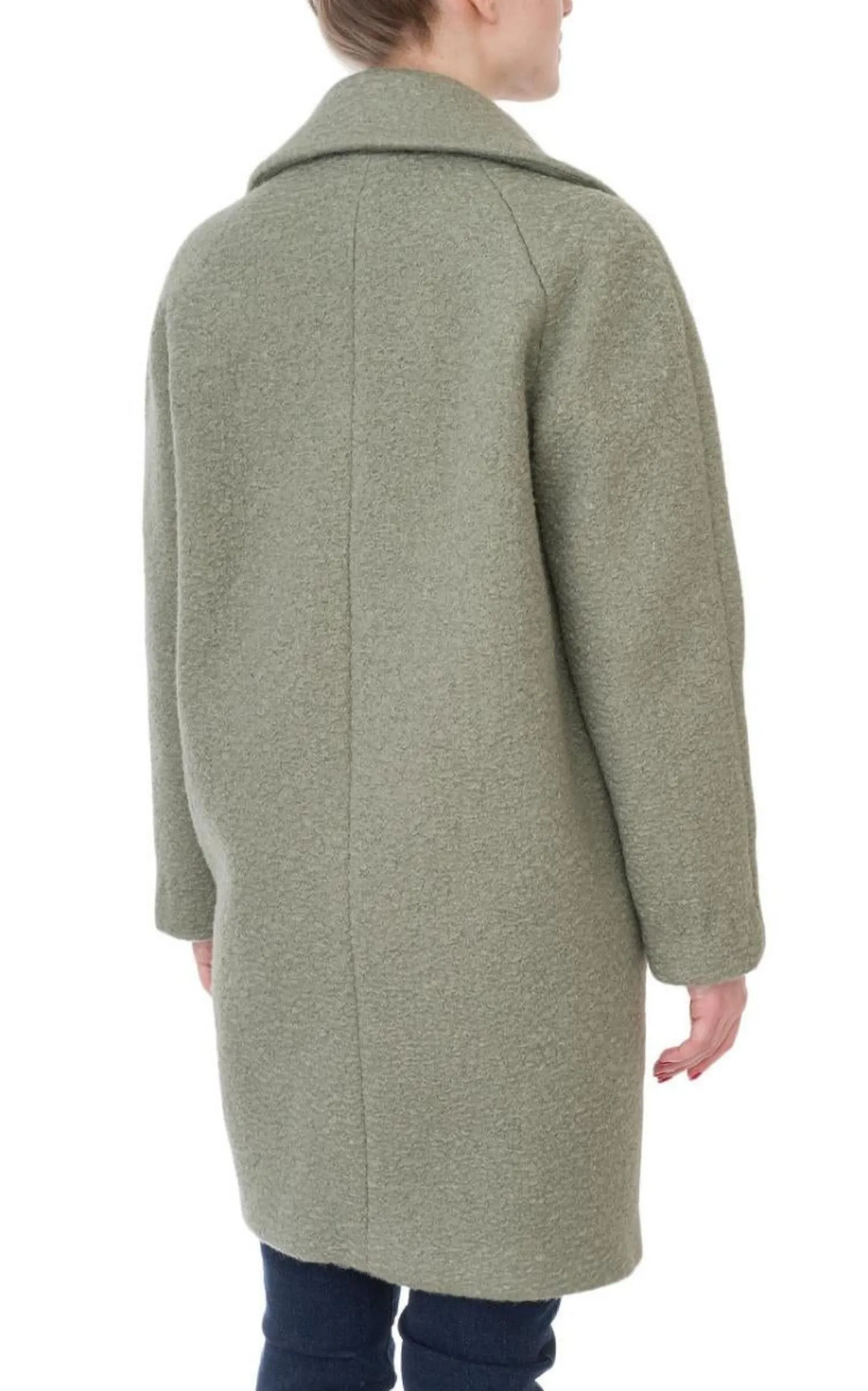 Double-breasted Celadon Green Coat