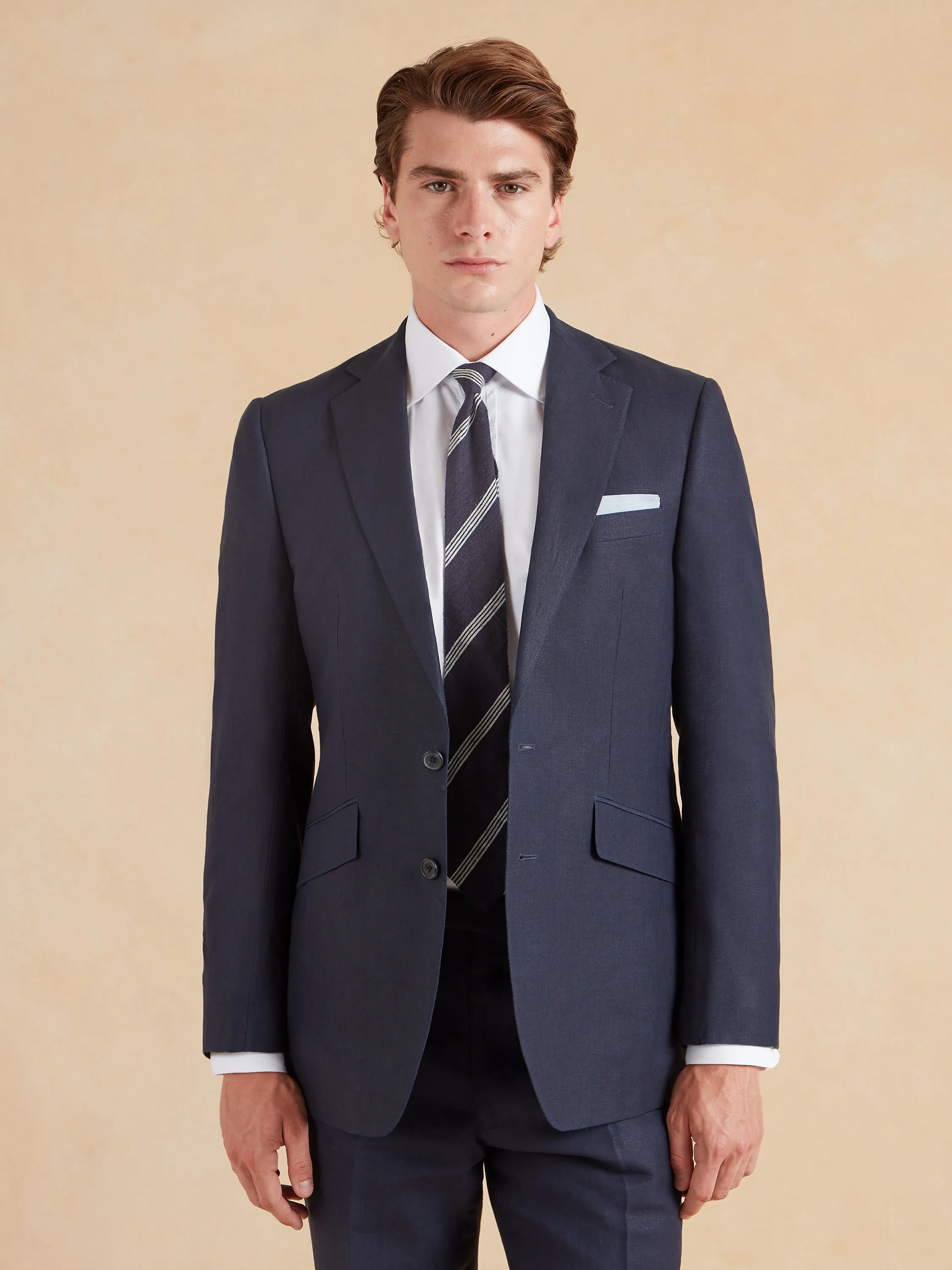 Eaton Jacket - Navy Linen