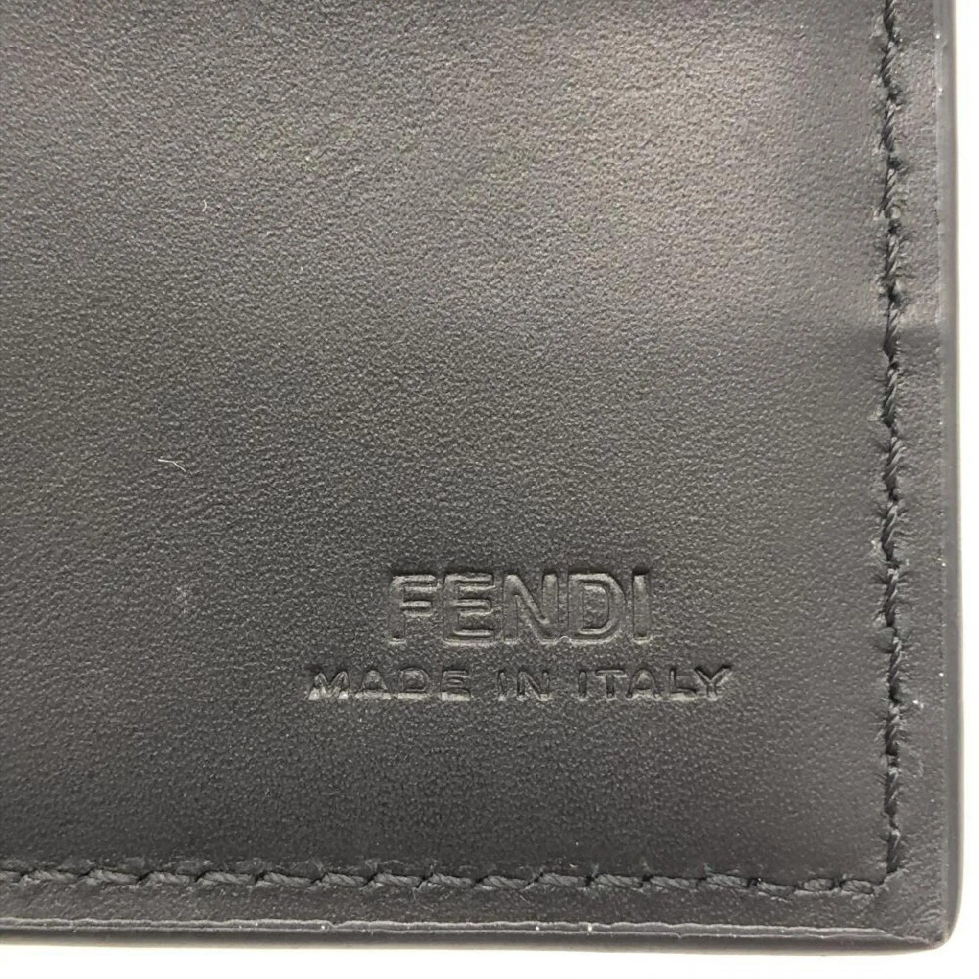 Fendi Continental Black Leather Accessories