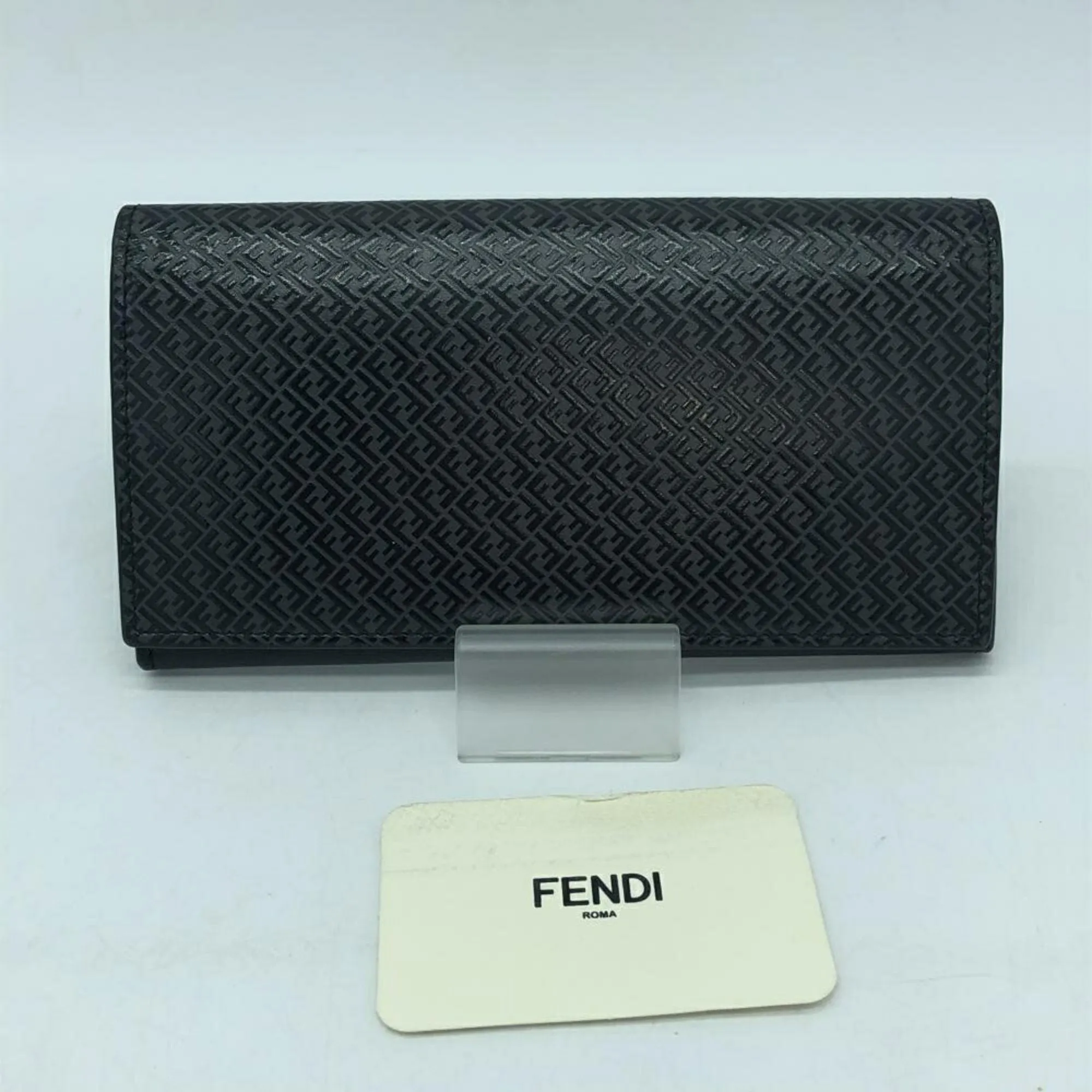 Fendi Continental Black Leather Accessories