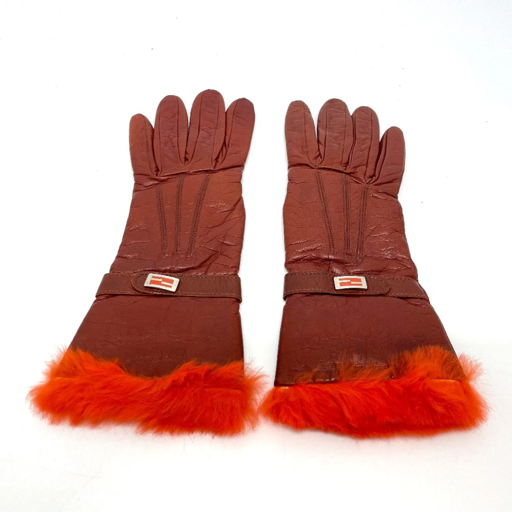 Fendi FF Red Leather Accessories