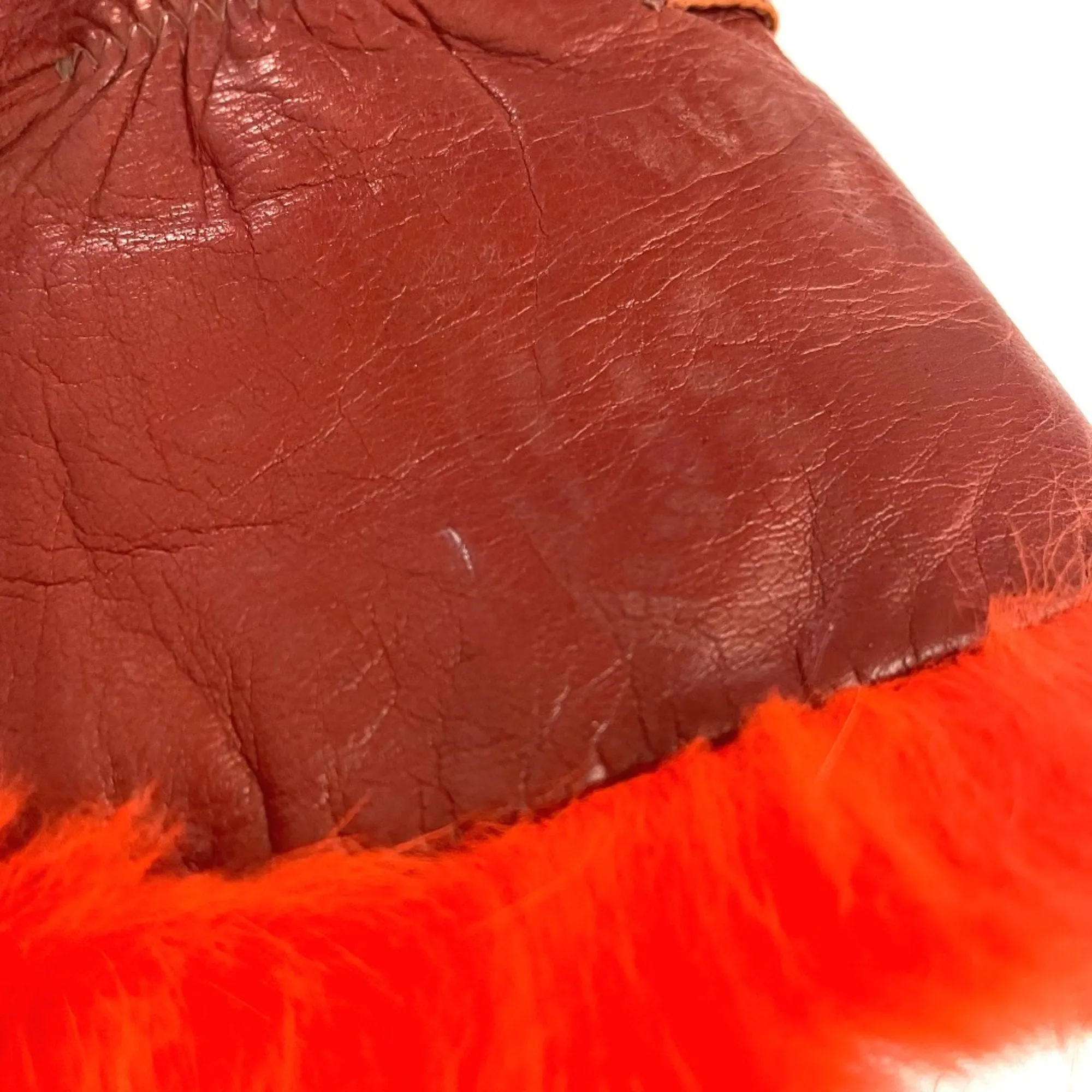 Fendi FF Red Leather Accessories