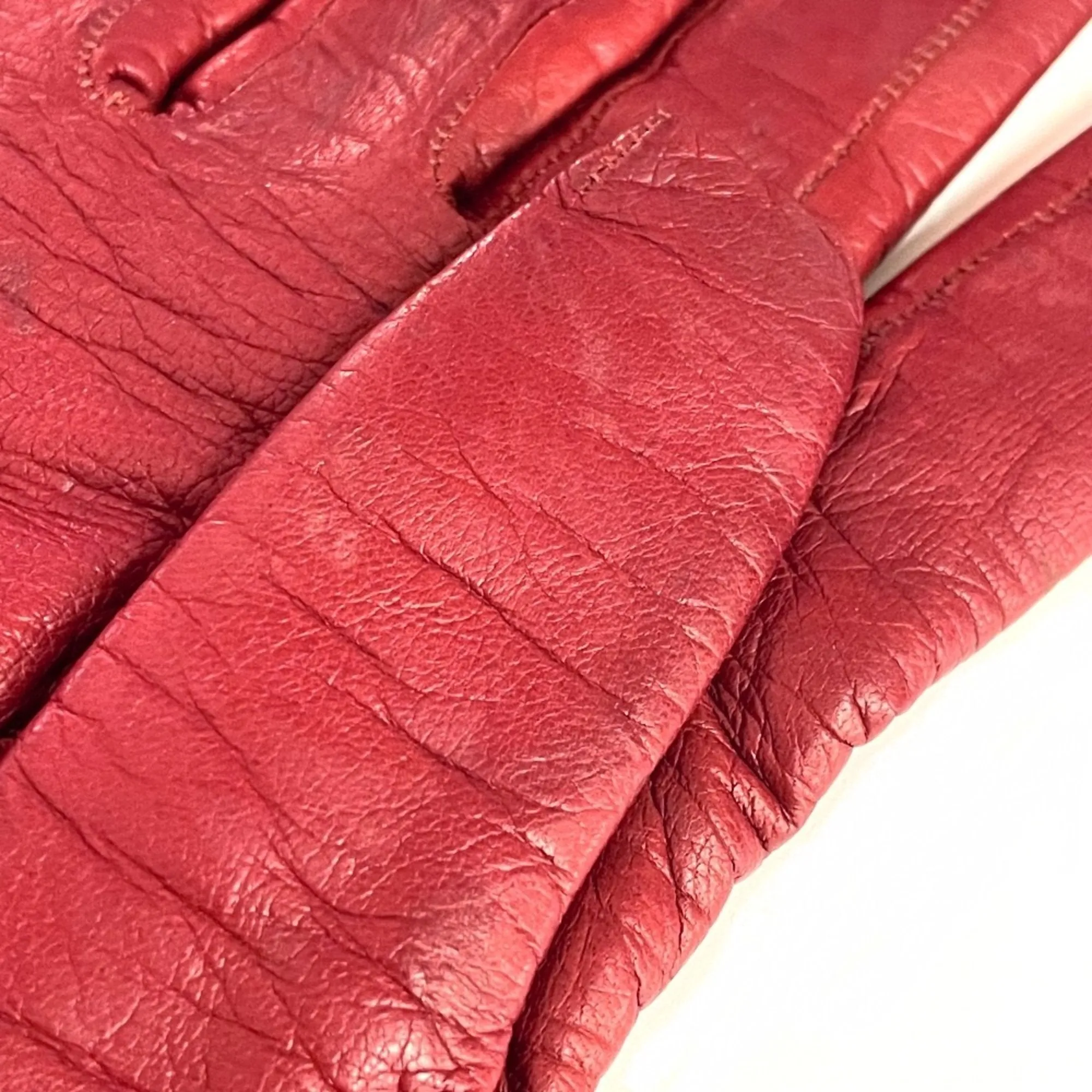Fendi FF Red Leather Accessories