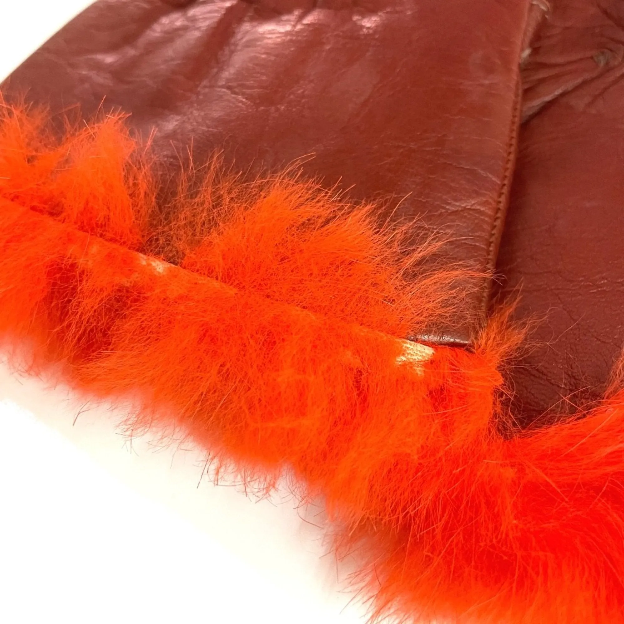 Fendi FF Red Leather Accessories