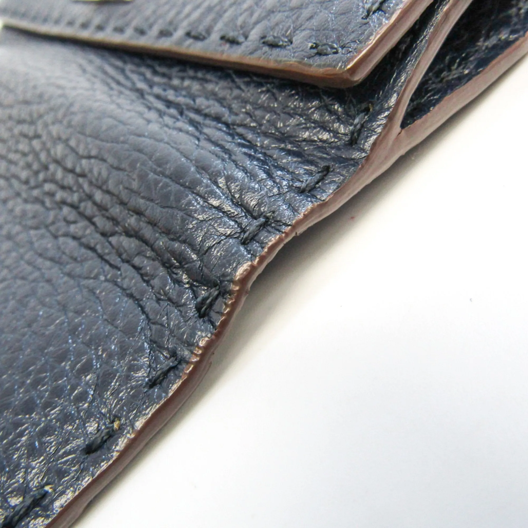 Fendi Selleria Navy Leather Accessories