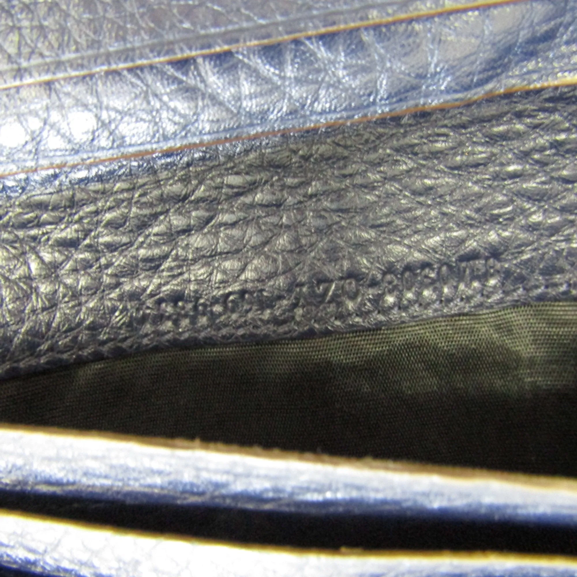 Fendi Selleria Navy Leather Accessories