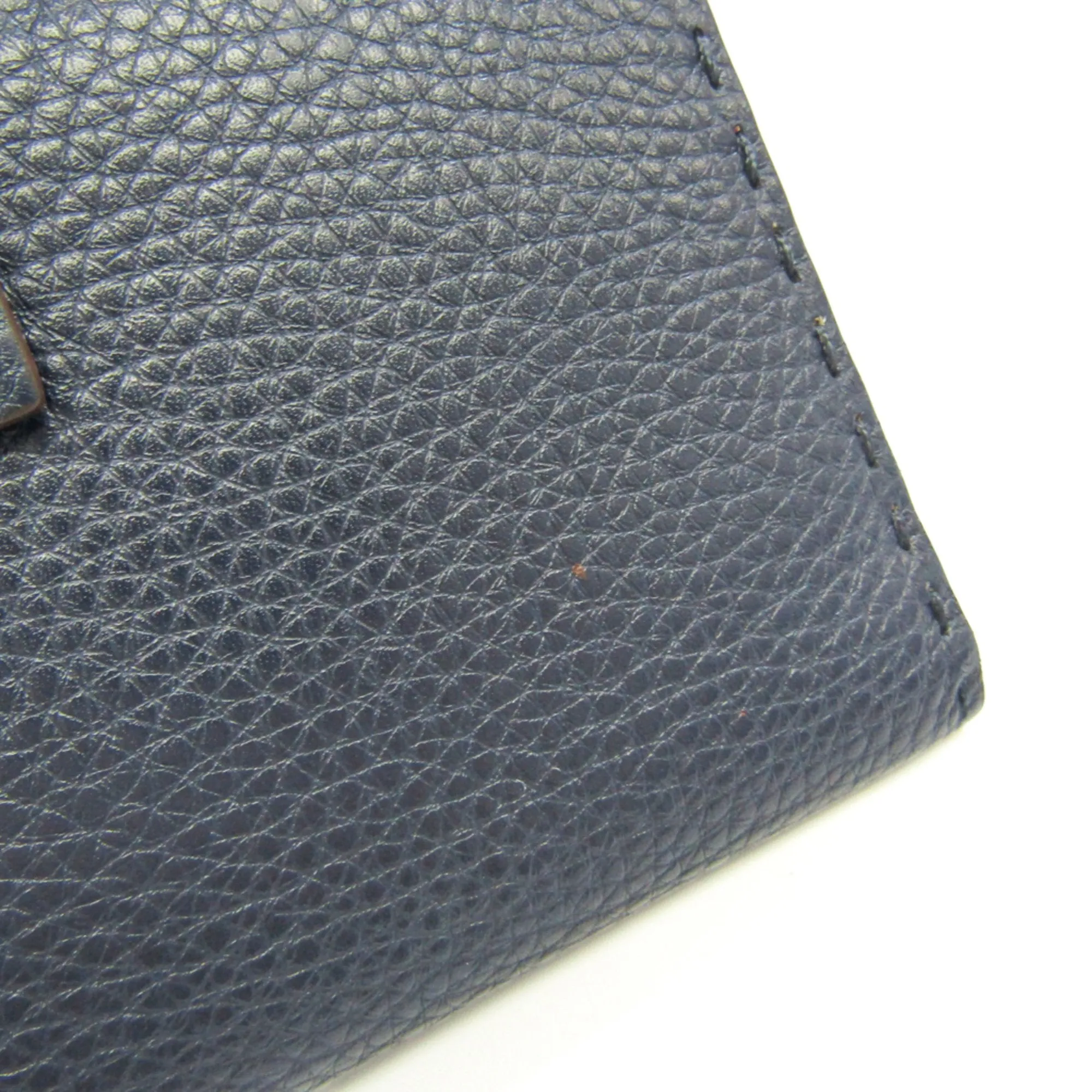 Fendi Selleria Navy Leather Accessories