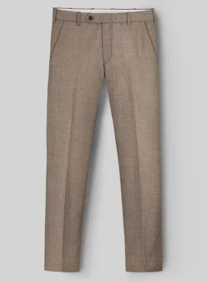 Hardy Minnis Light Brown Twill Wool Pants