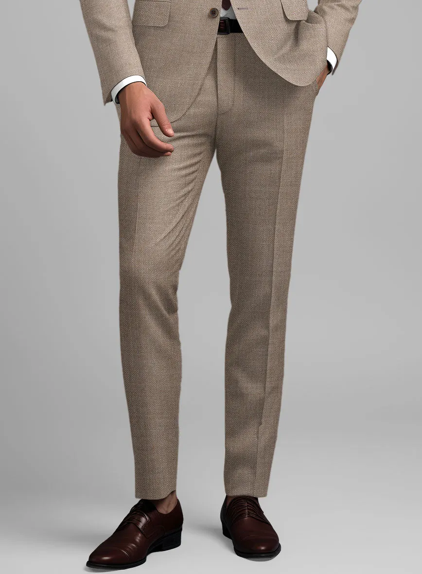 Hardy Minnis Light Brown Twill Wool Pants