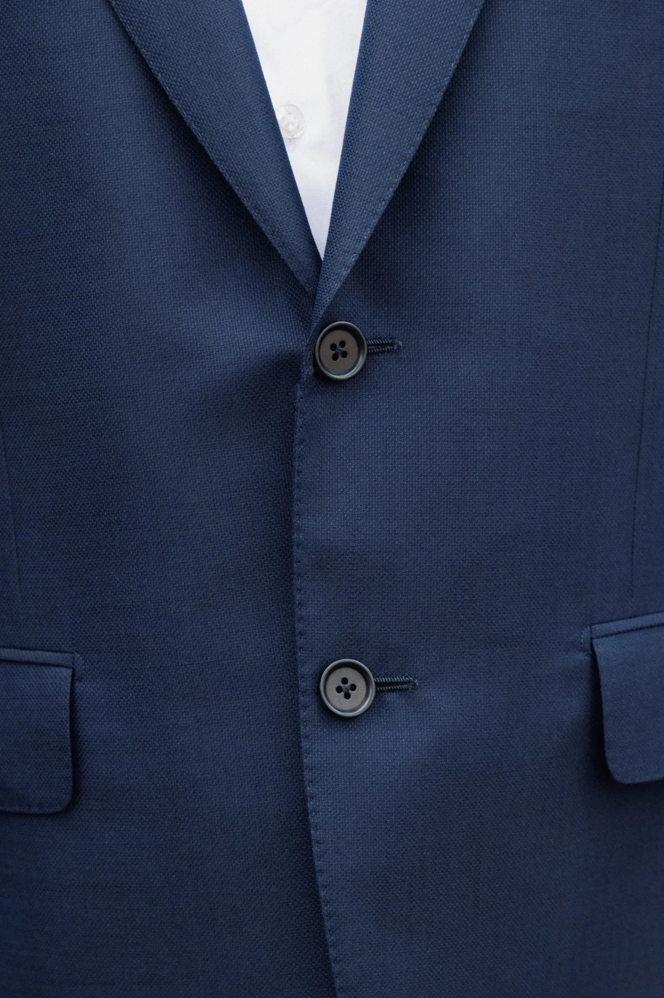HENRY SARTORIAL HERITAGE Zegna Loop Plain Wool Suit DARK NAVY REG