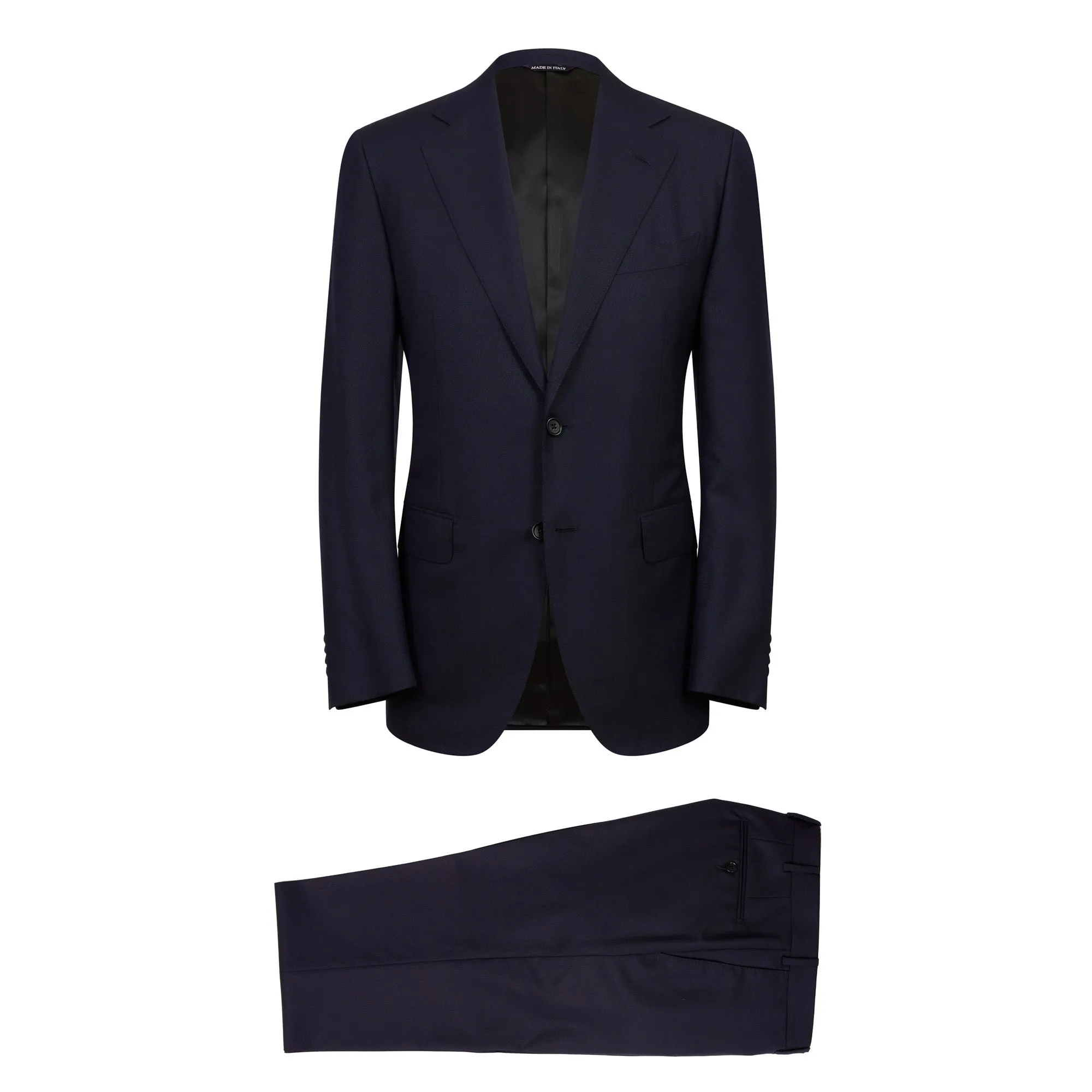 HENRY SARTORIAL HERITAGE Zegna Loop Plain Wool Suit DARK NAVY REG