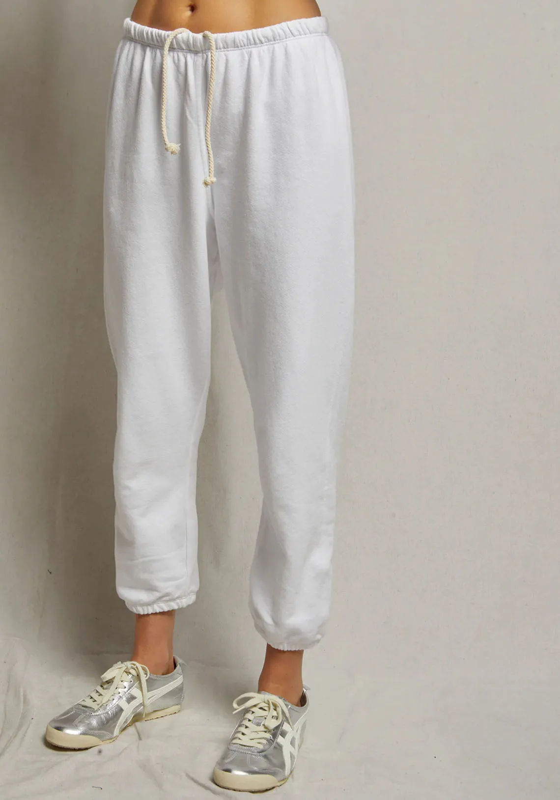 JOHNNY FRENCH TERRY SWEATPANT WHITE