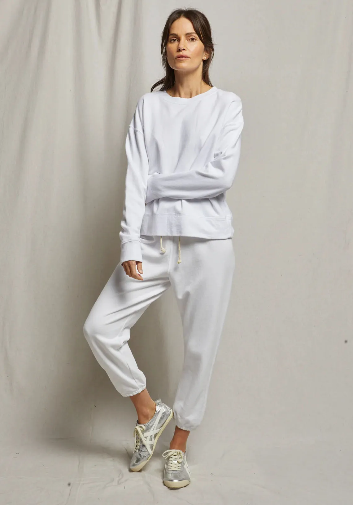JOHNNY FRENCH TERRY SWEATPANT WHITE