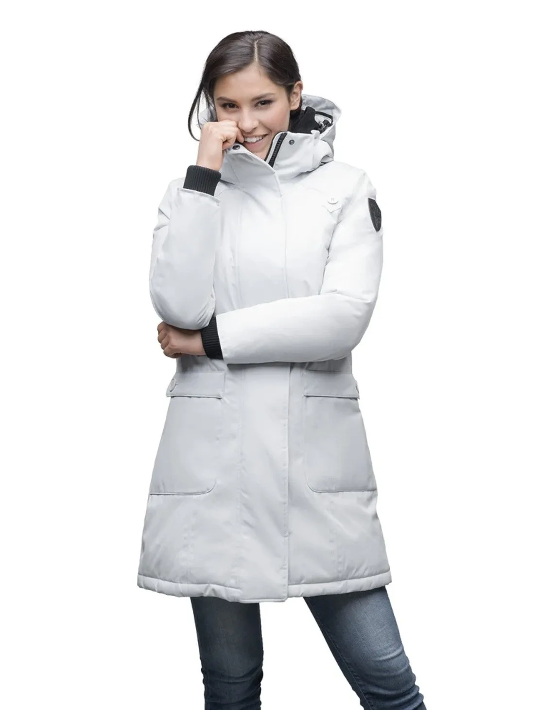MERIDETH LADIES PARKA LIGHT GREY