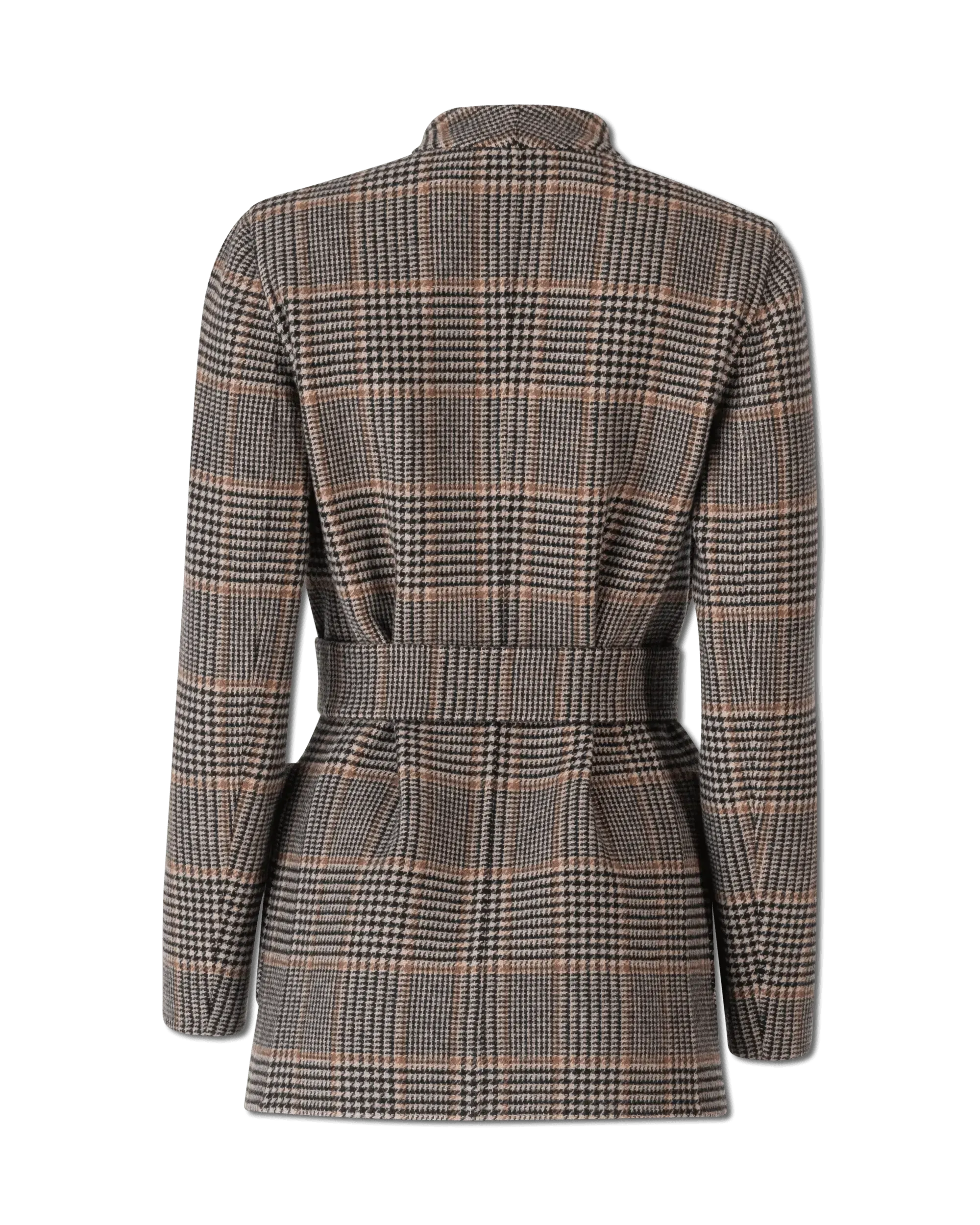 Nuraghe Collarless Belted Jacket