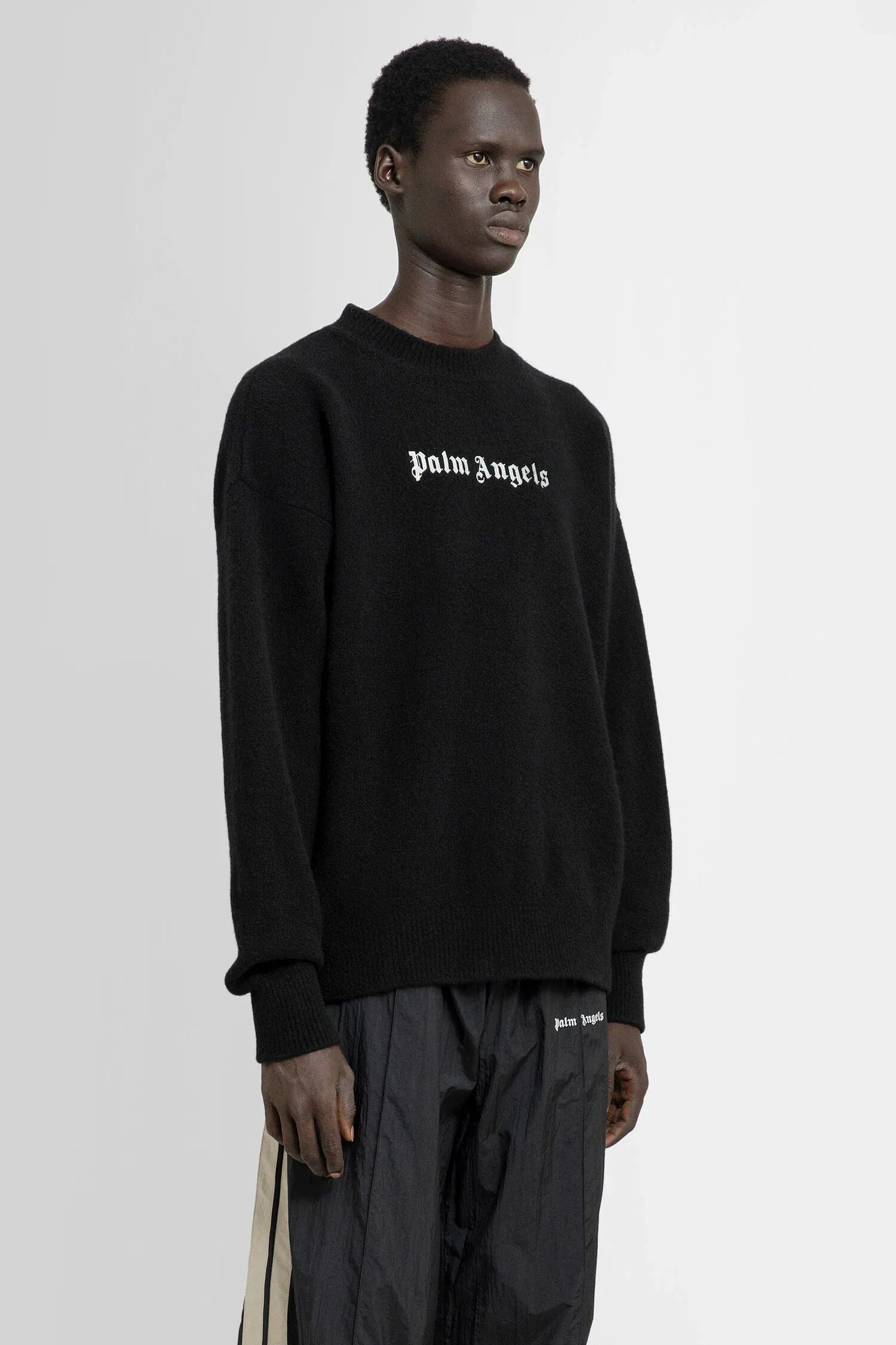 Palm Angels Black Classic Logo Sweater