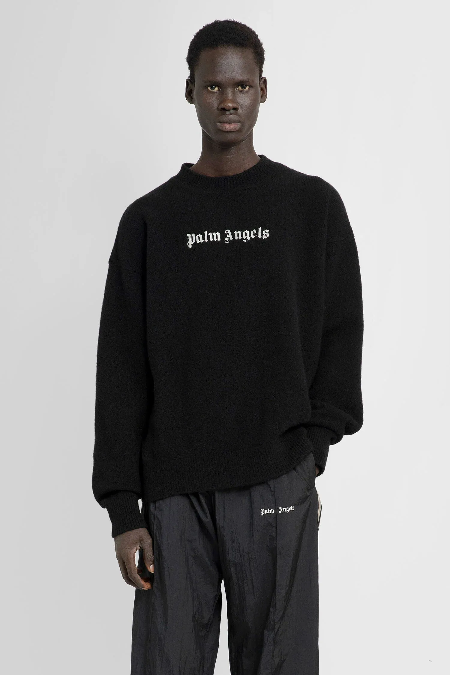 Palm Angels Black Classic Logo Sweater