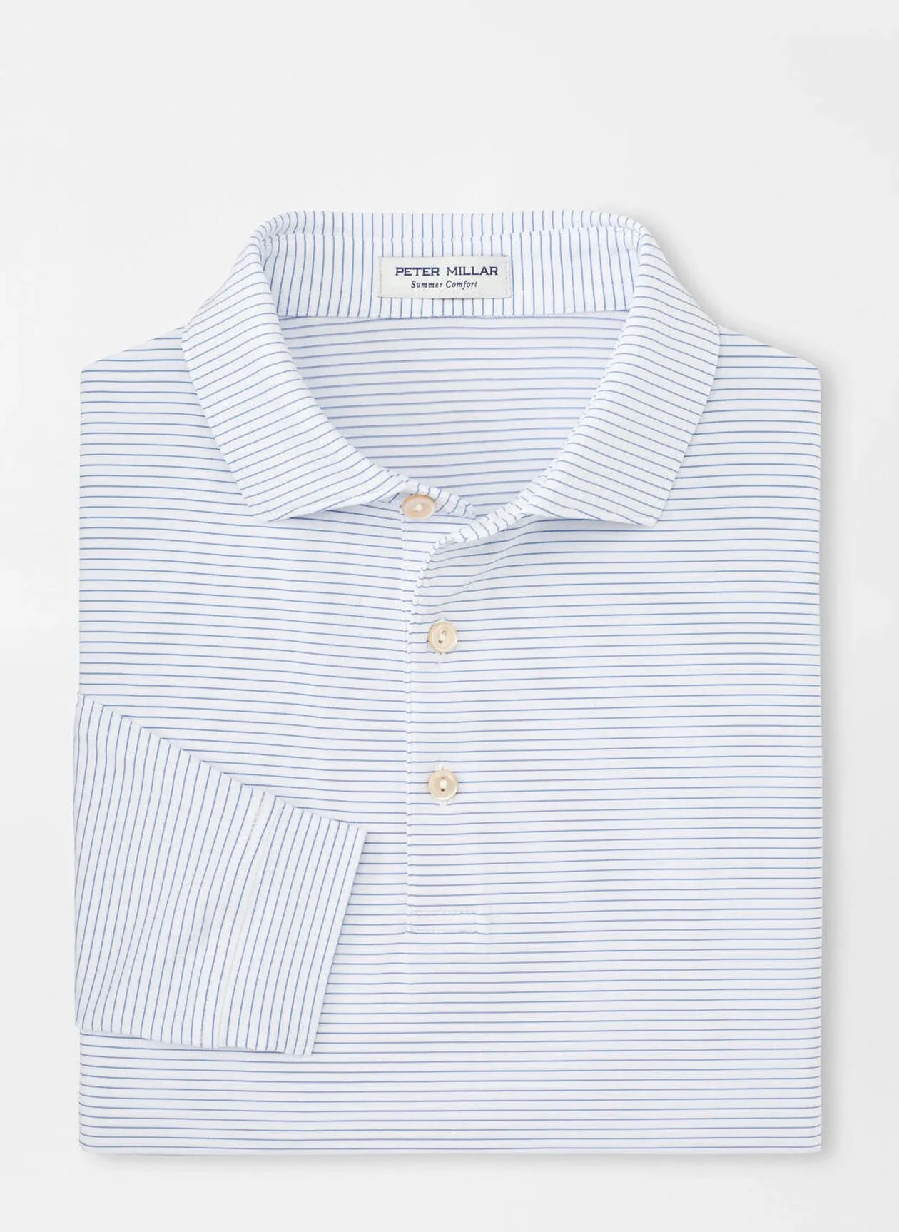 Peter Millar Highlands Long-Sleeve Performance Jersey Polo