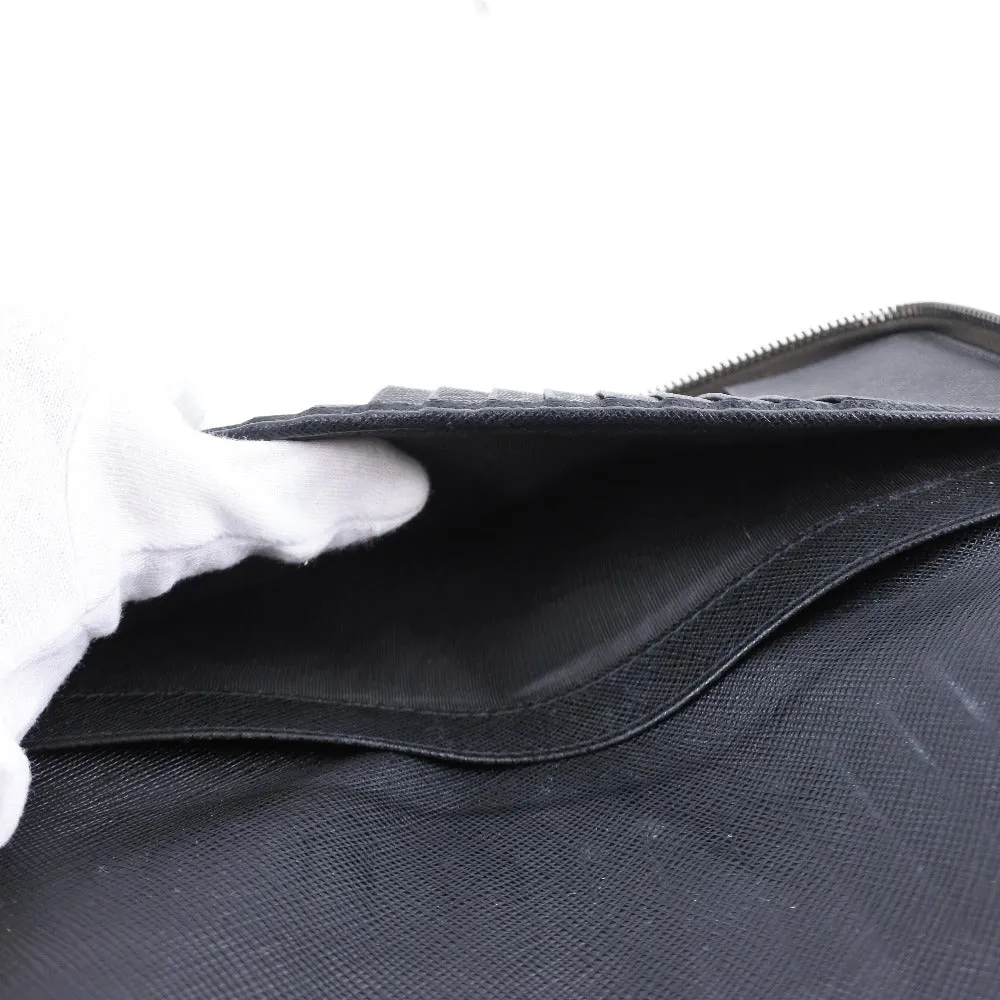 Prada Saffiano Black Leather Accessories