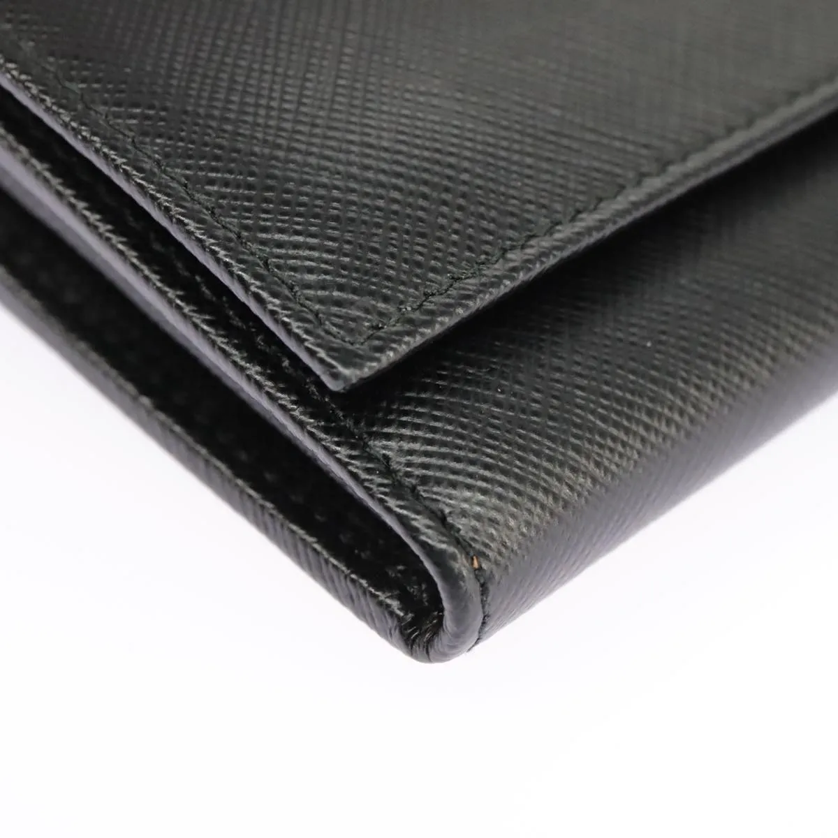 Prada Saffiano Black Leather Accessories