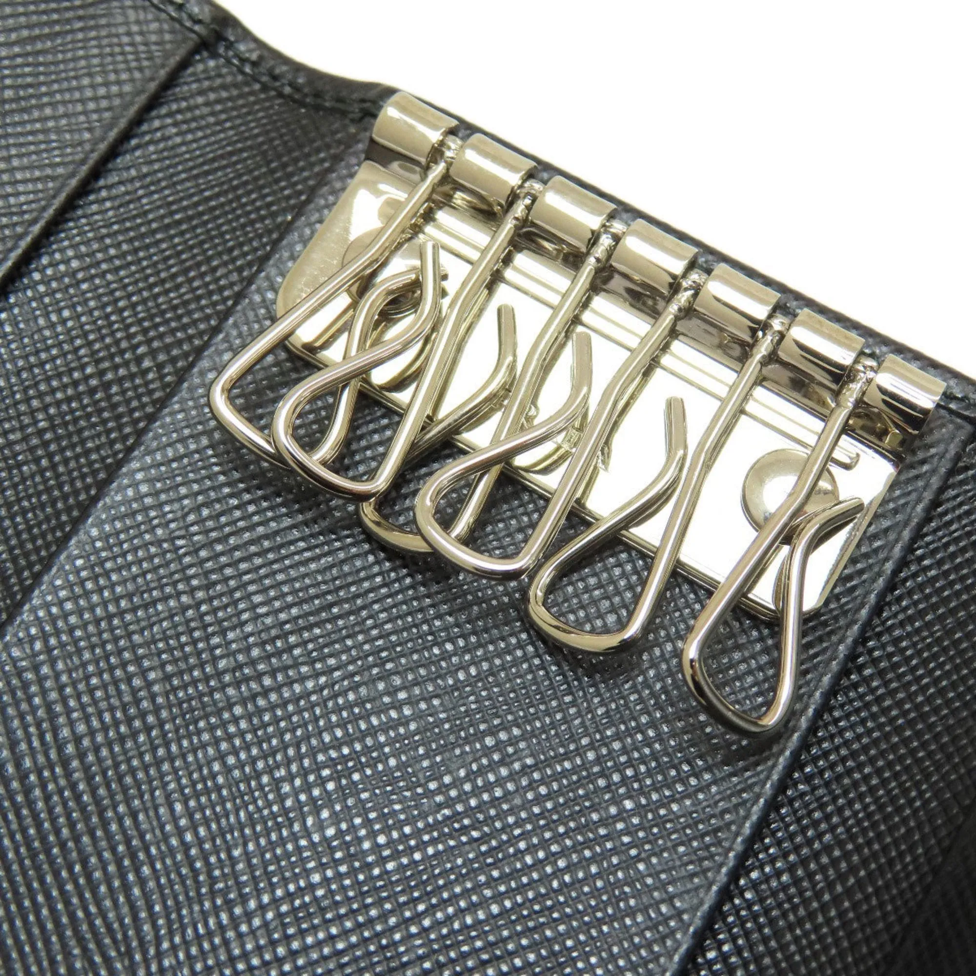 Prada Saffiano Black Leather Accessories