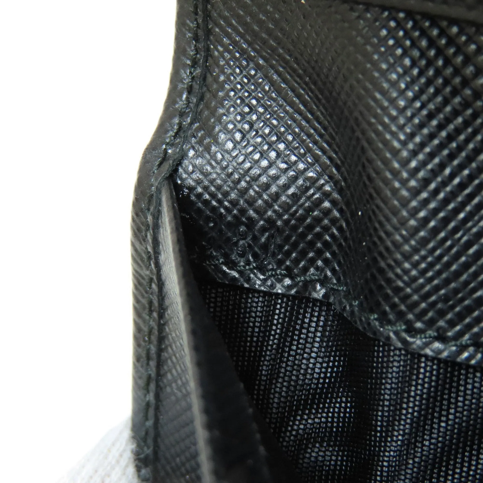 Prada Saffiano Black Leather Accessories