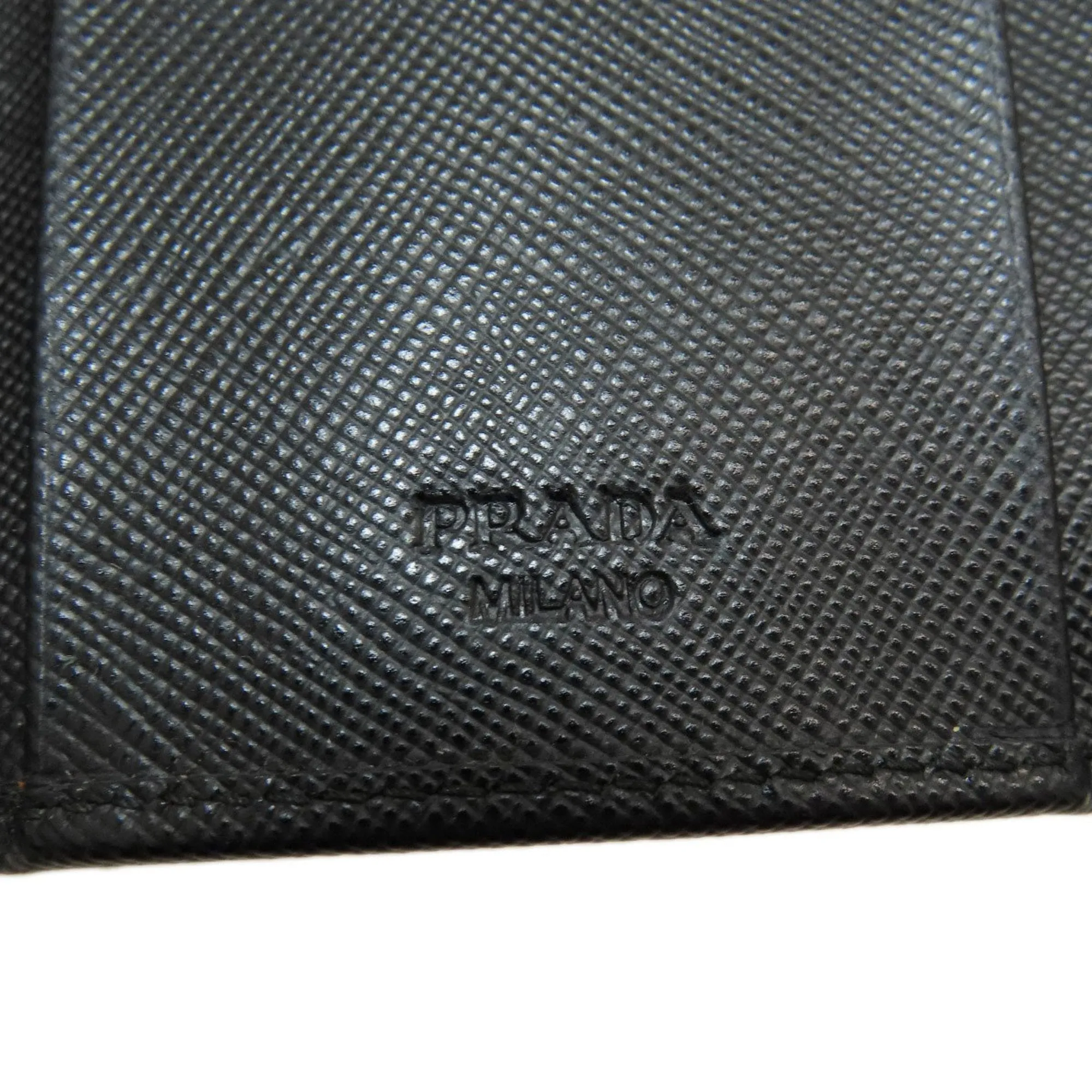 Prada Saffiano Black Leather Accessories
